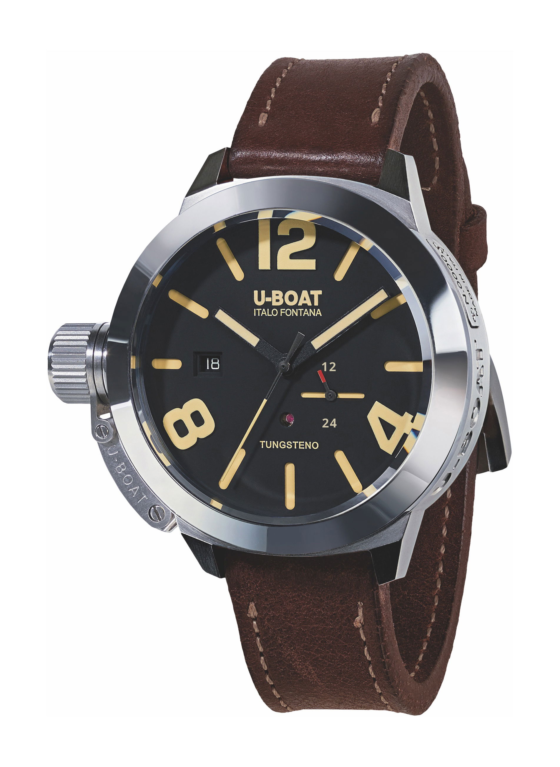 U-Boat Classico 45 Tungsteno Movelock luxury timepiece - detailed view