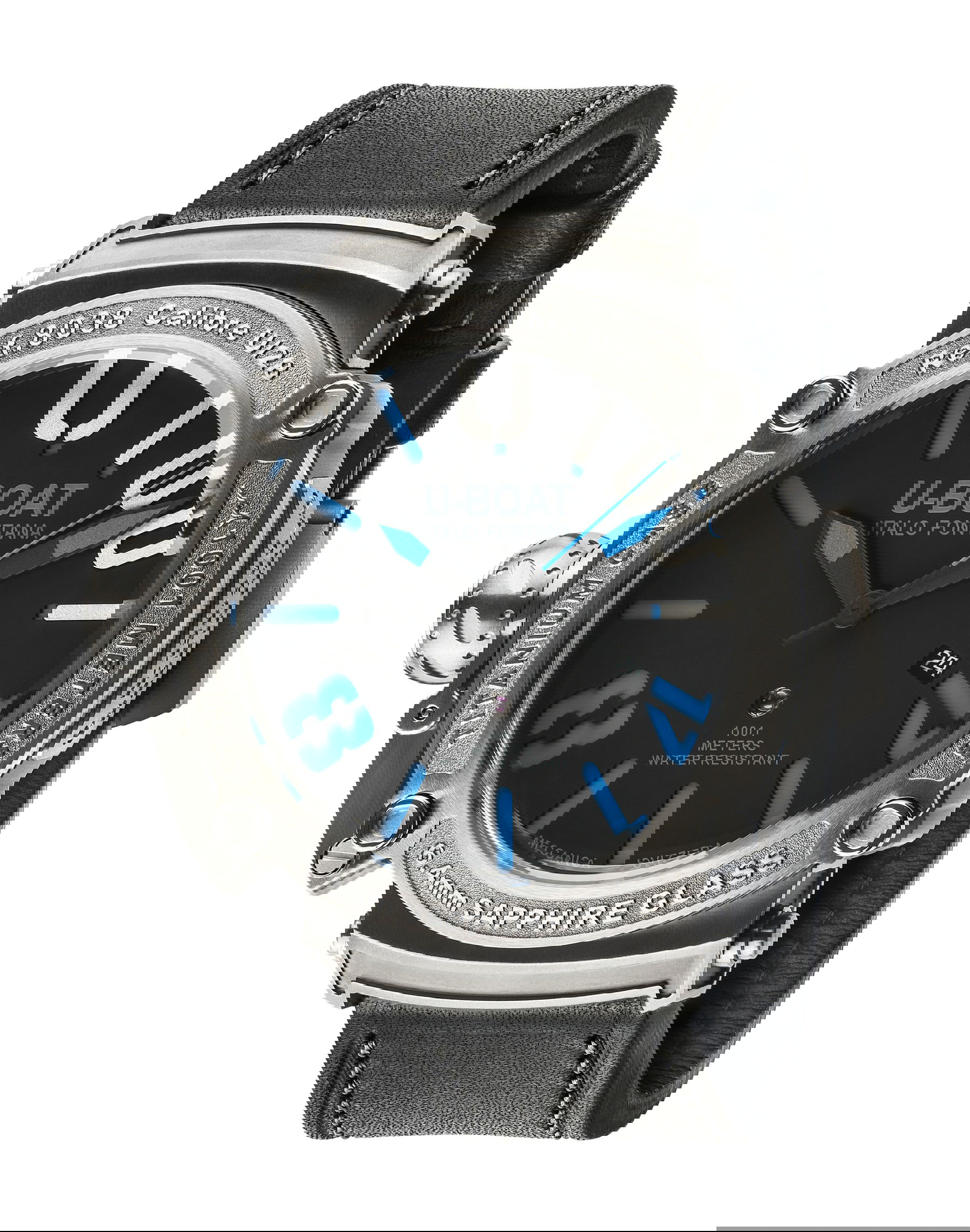 U-Boat Classico 47 1001 SS Blue luxury timepiece - detailed view