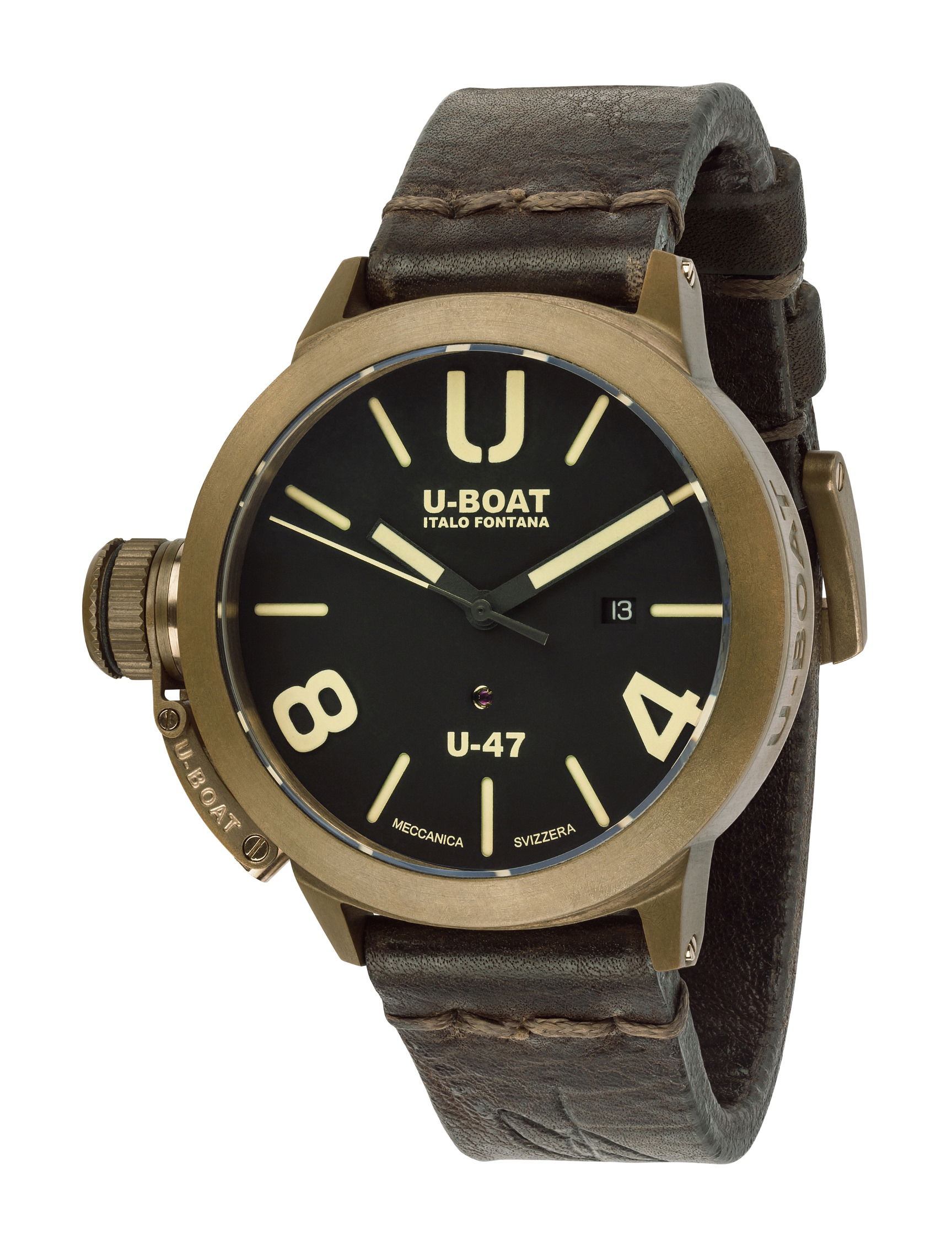 U-Boat Classico U-47 Bronze luxury timepiece - detailed view