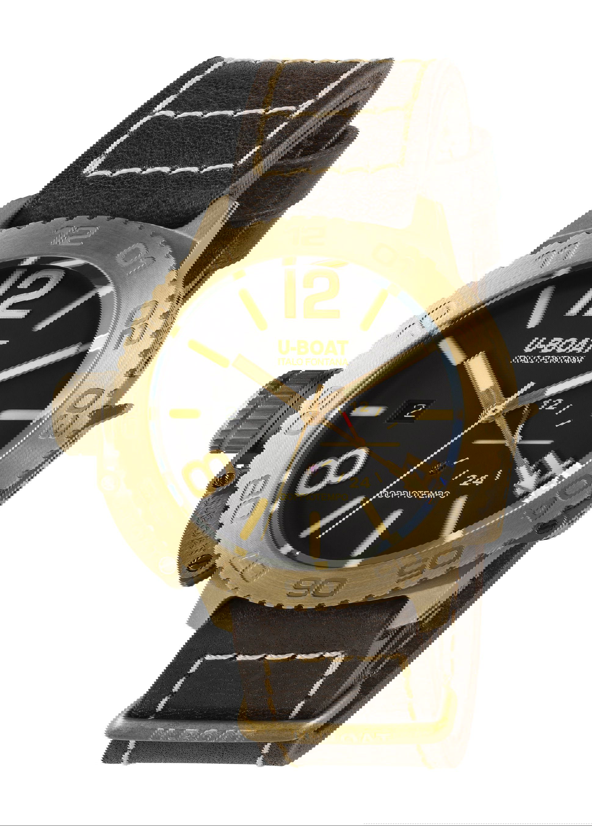 U-Boat Doppiotempo 46 Bronze BR luxury timepiece - detailed view
