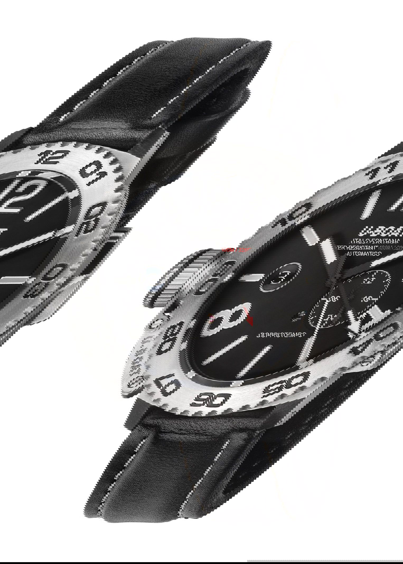 U-Boat Doppiotempo Auto SS luxury timepiece - detailed view