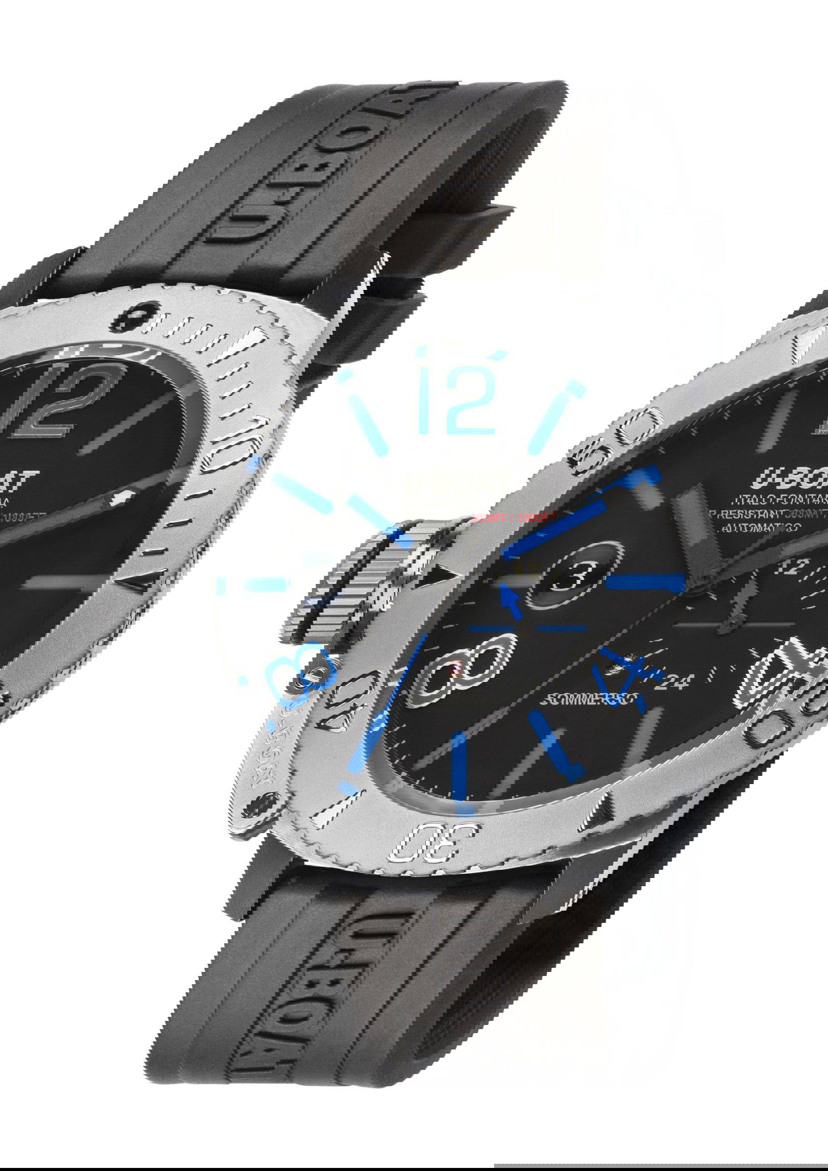 U-Boat Sommerso 46 Blue luxury timepiece - detailed view