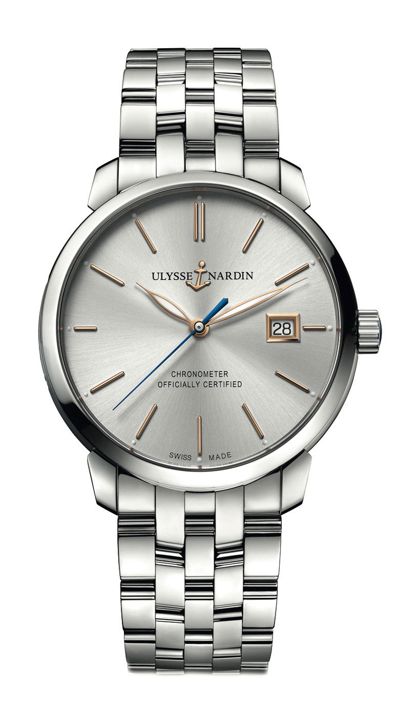 Ulysse Nardin Classico 40mm luxury timepiece - detailed view