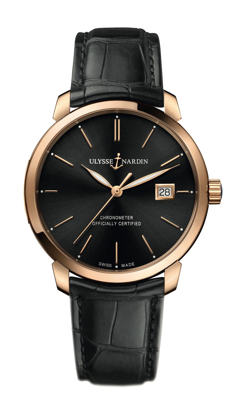 Ulysse Nardin Classico 40mm luxury timepiece - detailed view