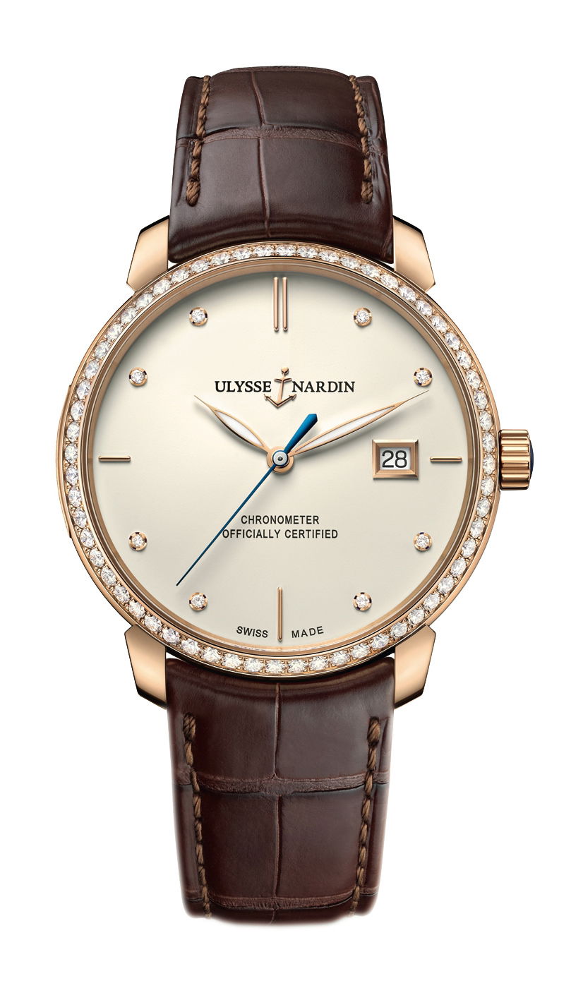 Ulysse Nardin Classico 40mm luxury timepiece - detailed view