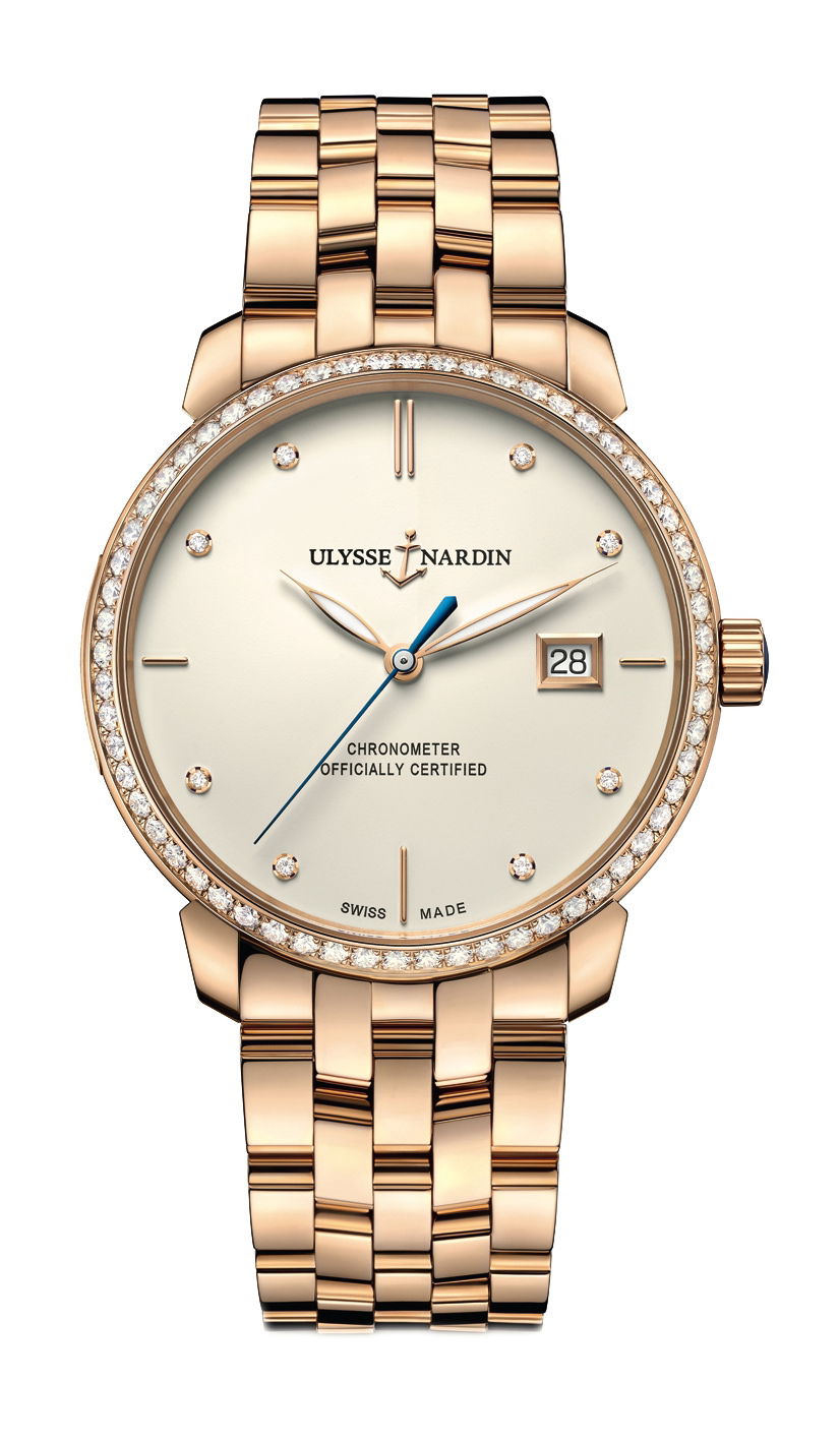 Ulysse Nardin Classico 40mm luxury timepiece - detailed view
