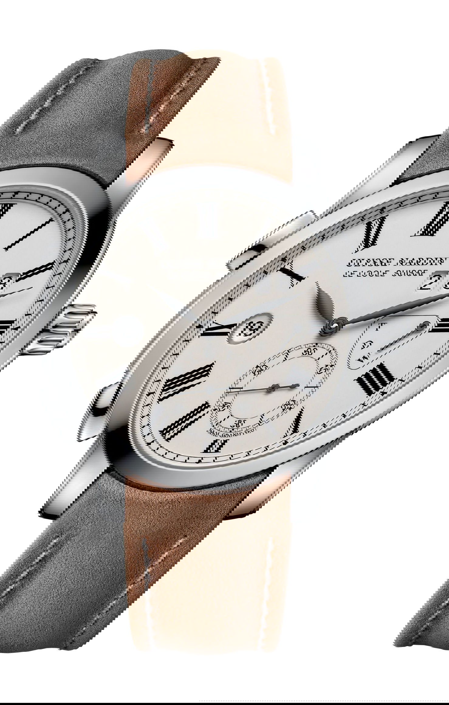 Ulysse Nardin Classico Dual Time luxury timepiece - detailed view