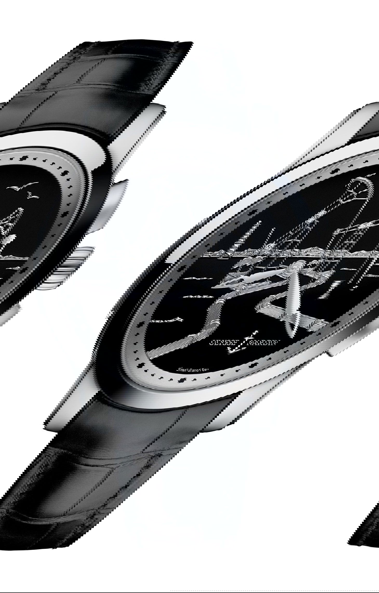 Ulysse Nardin Classico Hourstriker luxury timepiece - detailed view
