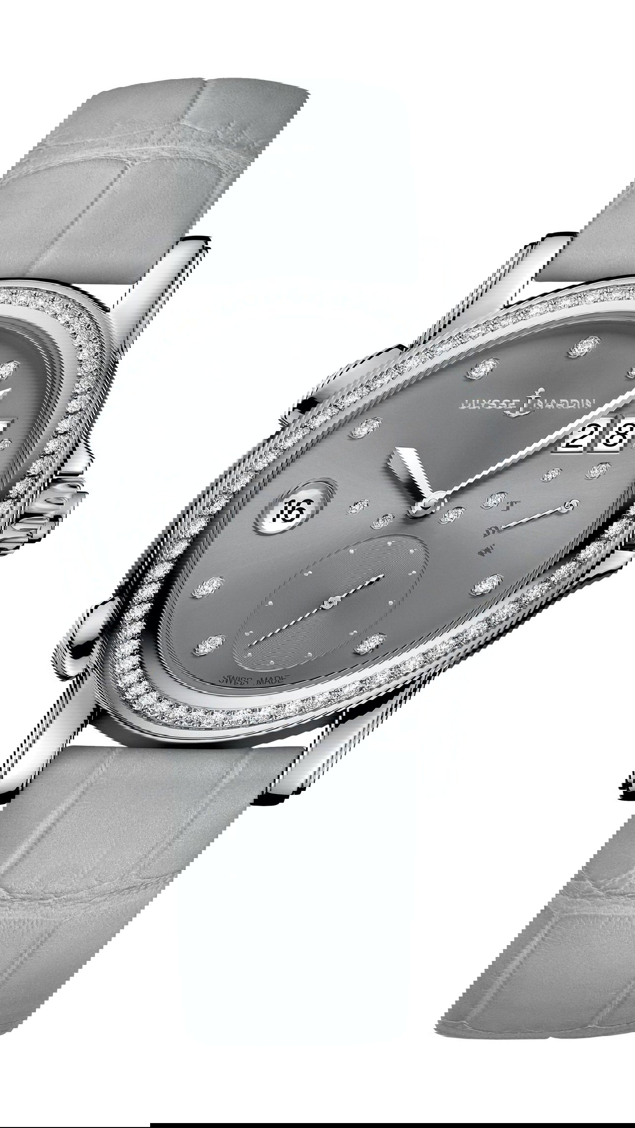 Ulysse Nardin Classico Lady Dual Time luxury timepiece - detailed view