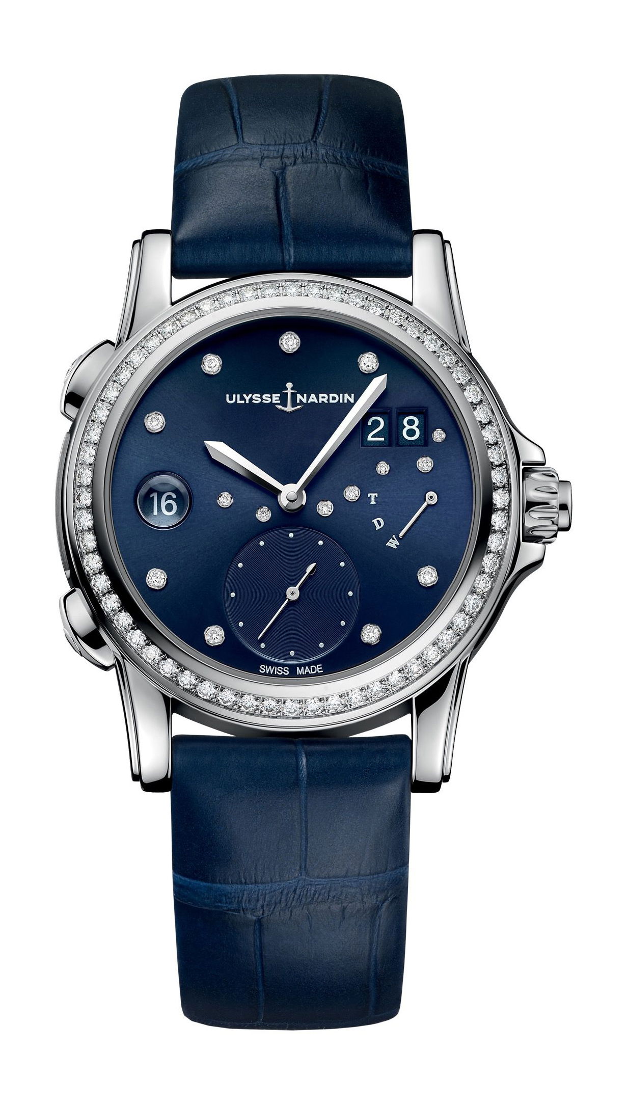 Ulysse Nardin Classico Lady Dual Time luxury timepiece - detailed view