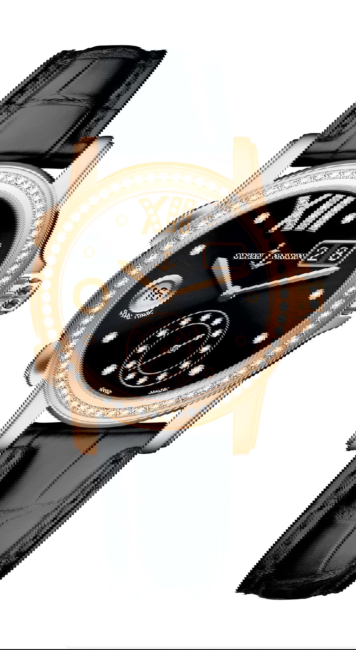 Ulysse Nardin Classico Lady Dual Time luxury timepiece - detailed view