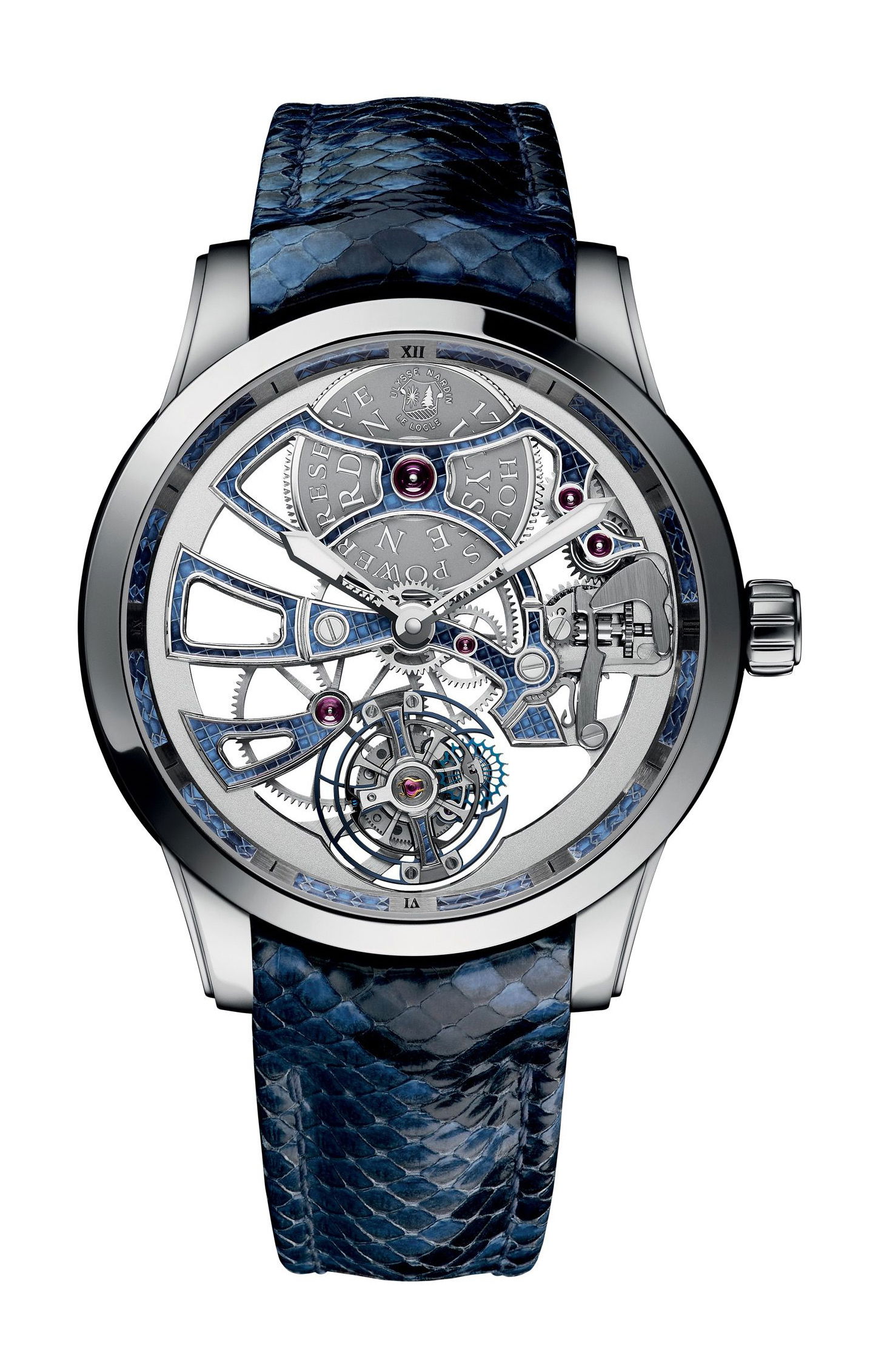 Ulysse Nardin Classico Skeleton Tourbillon luxury timepiece - detailed view