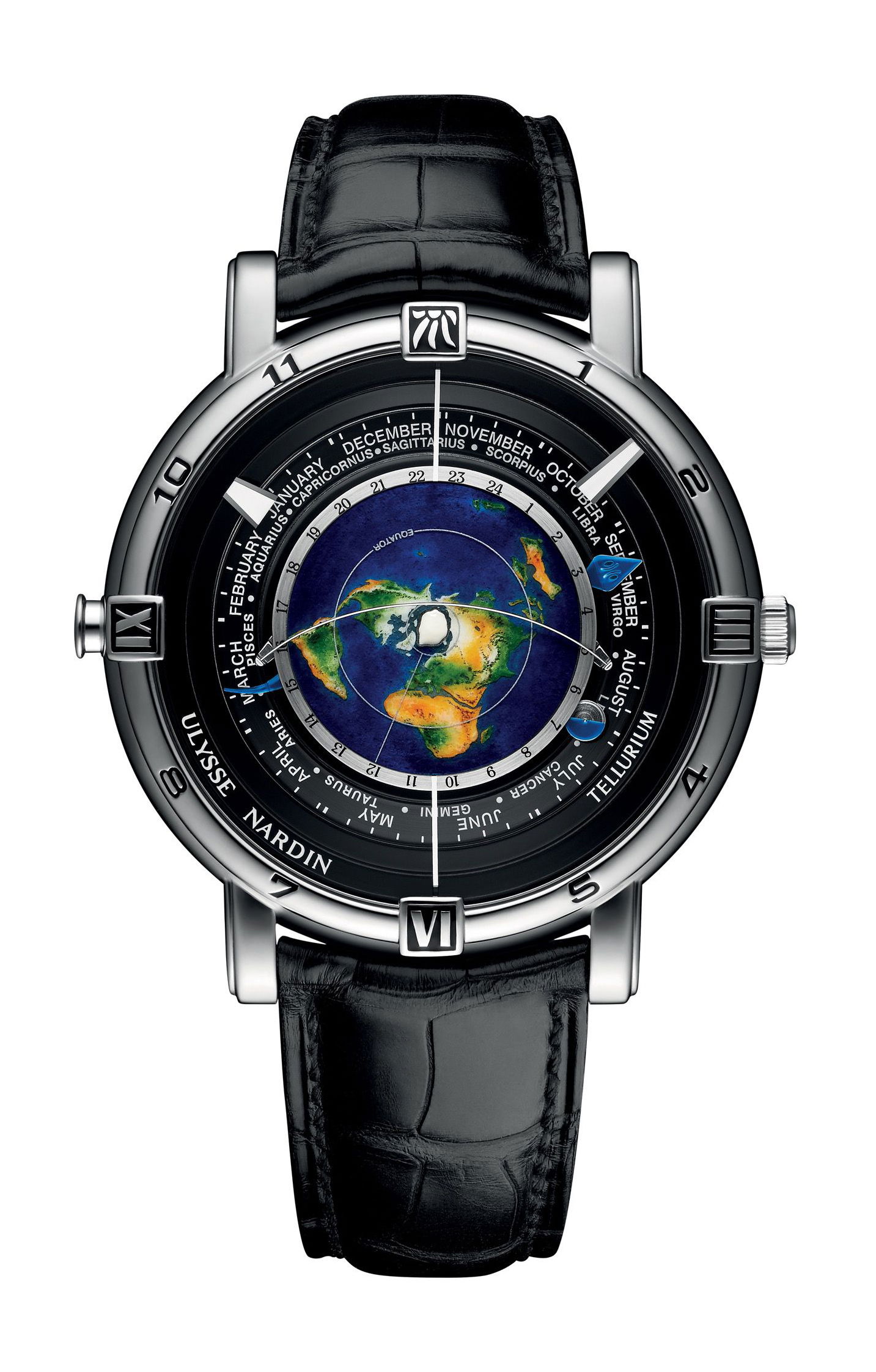 Ulysse Nardin Classico Trilogy luxury timepiece - detailed view