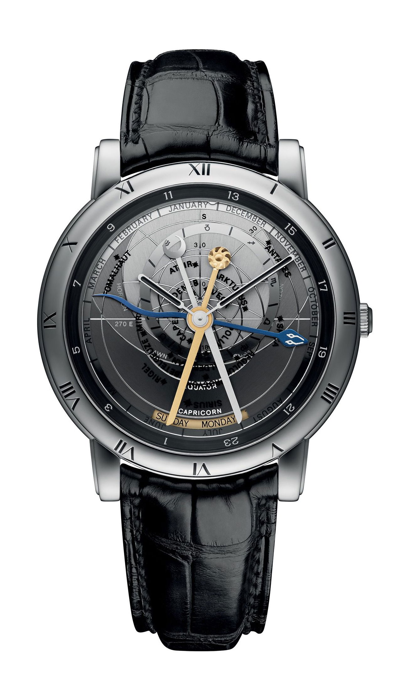 Ulysse Nardin Classico Trilogy luxury timepiece - detailed view