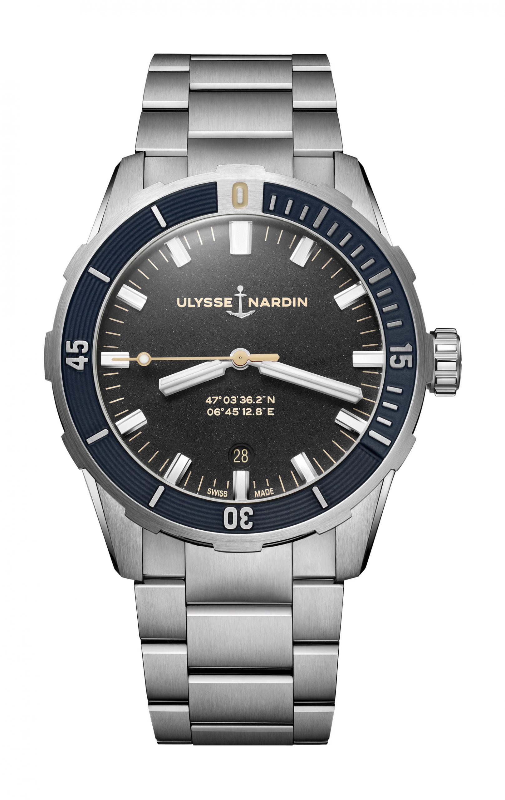 Ulysse Nardin Diver 42mm luxury timepiece - detailed view