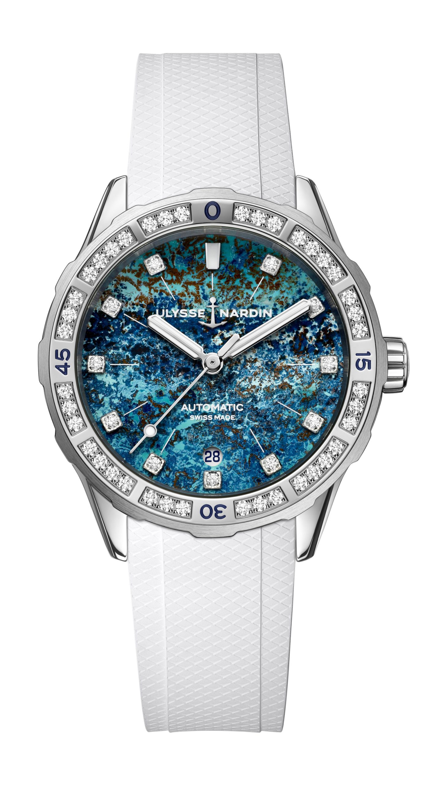 Ulysse Nardin Diver [ATOLL] luxury timepiece - detailed view