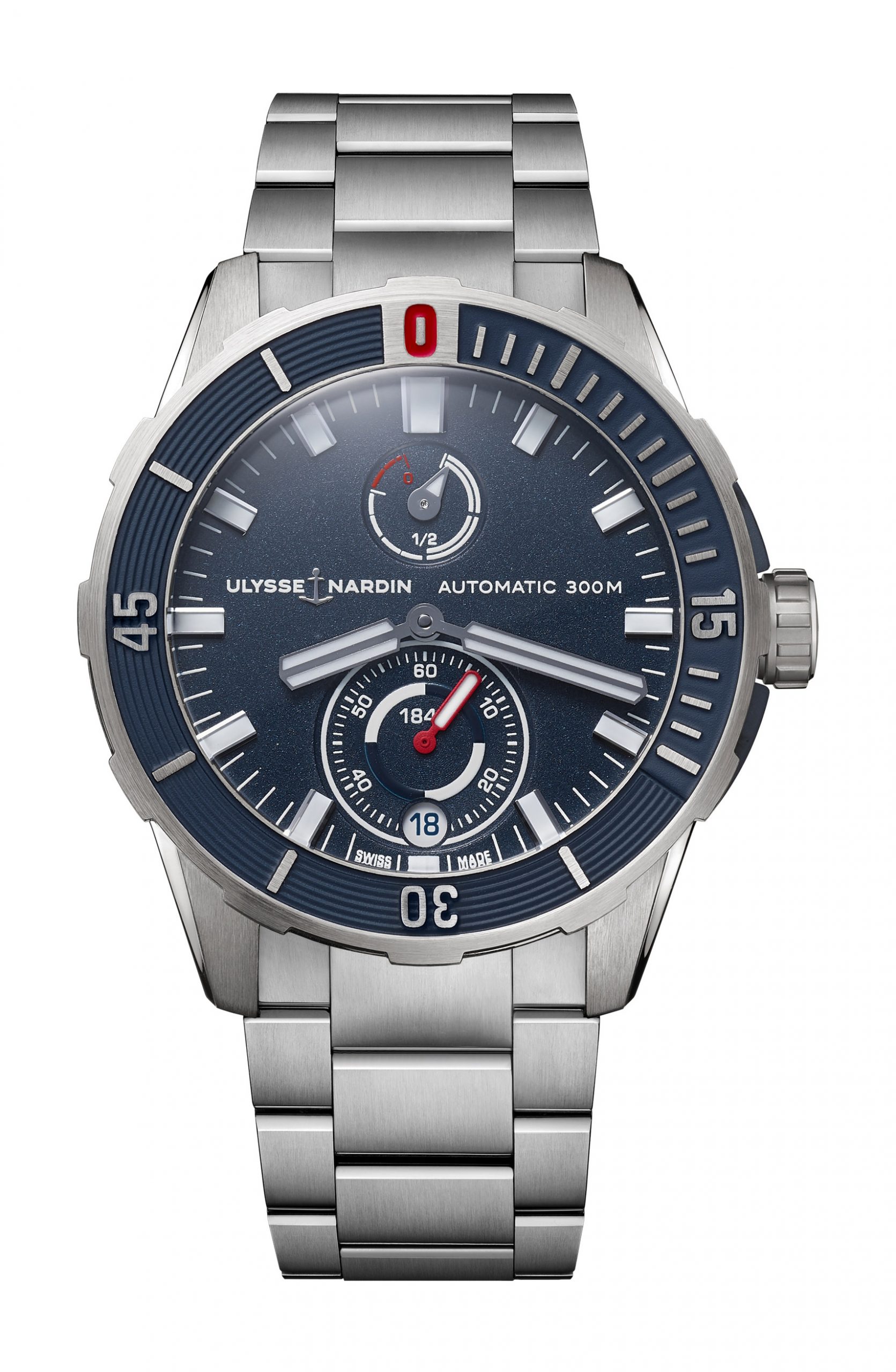 Ulysse Nardin Diver Chronometer 44mm luxury timepiece - detailed view
