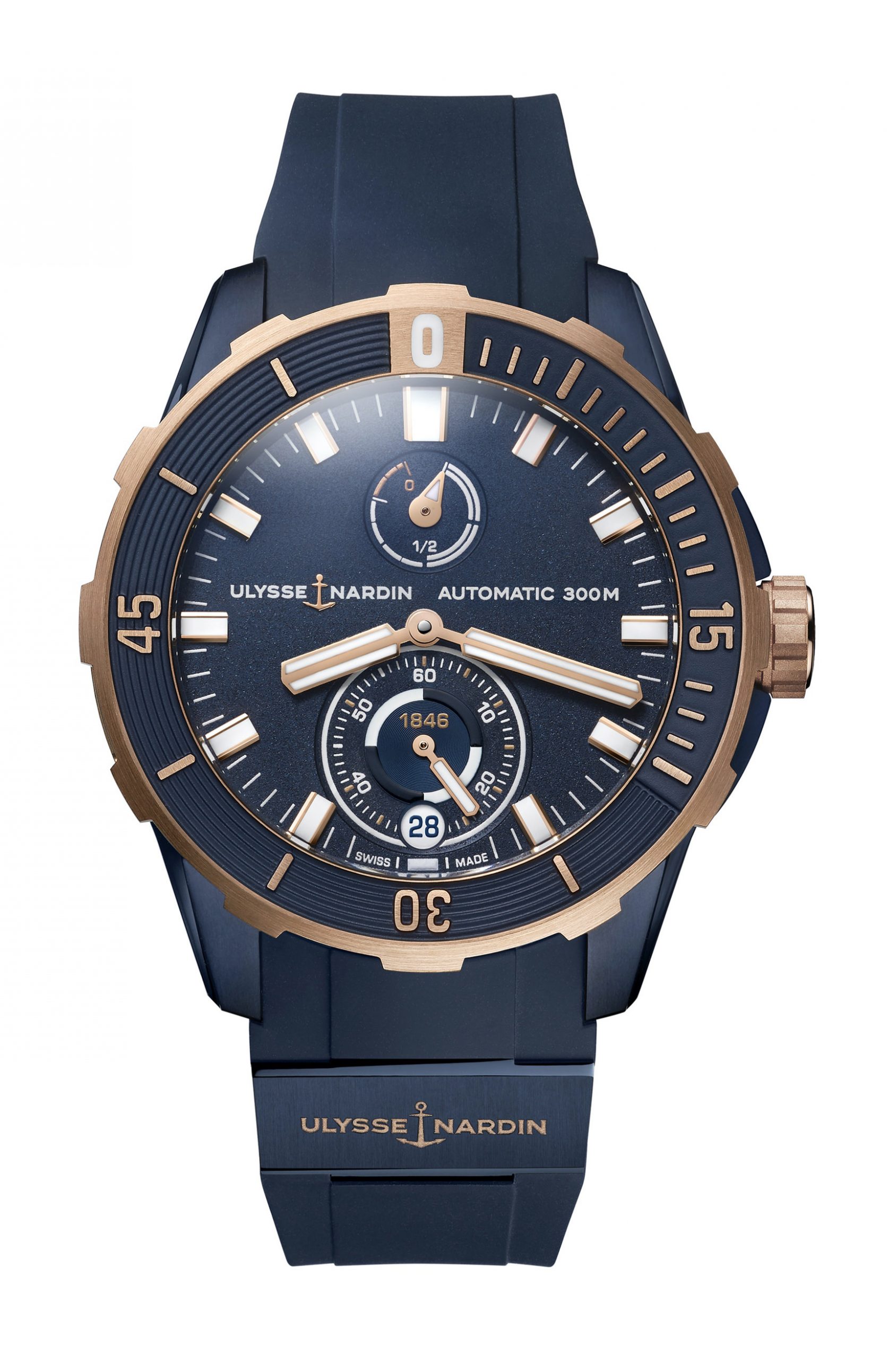 Ulysse Nardin Diver Chronometer 44mm luxury timepiece - detailed view