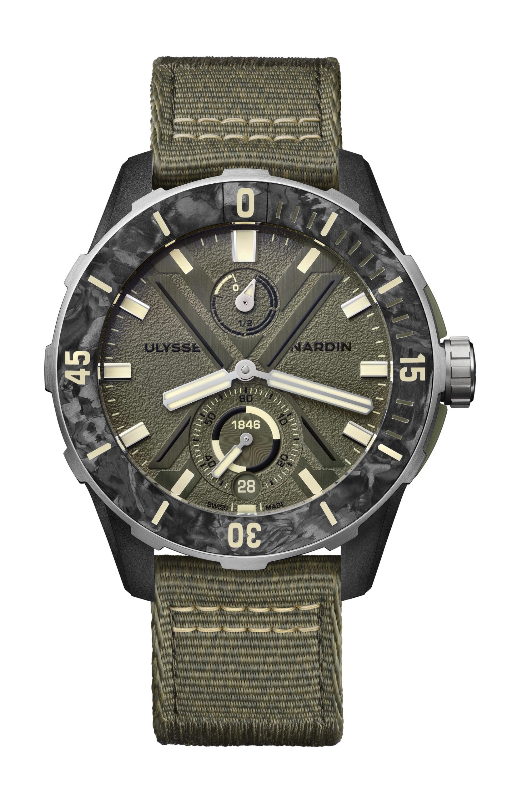 Ulysse Nardin Diver [NET OPS] luxury timepiece - detailed view