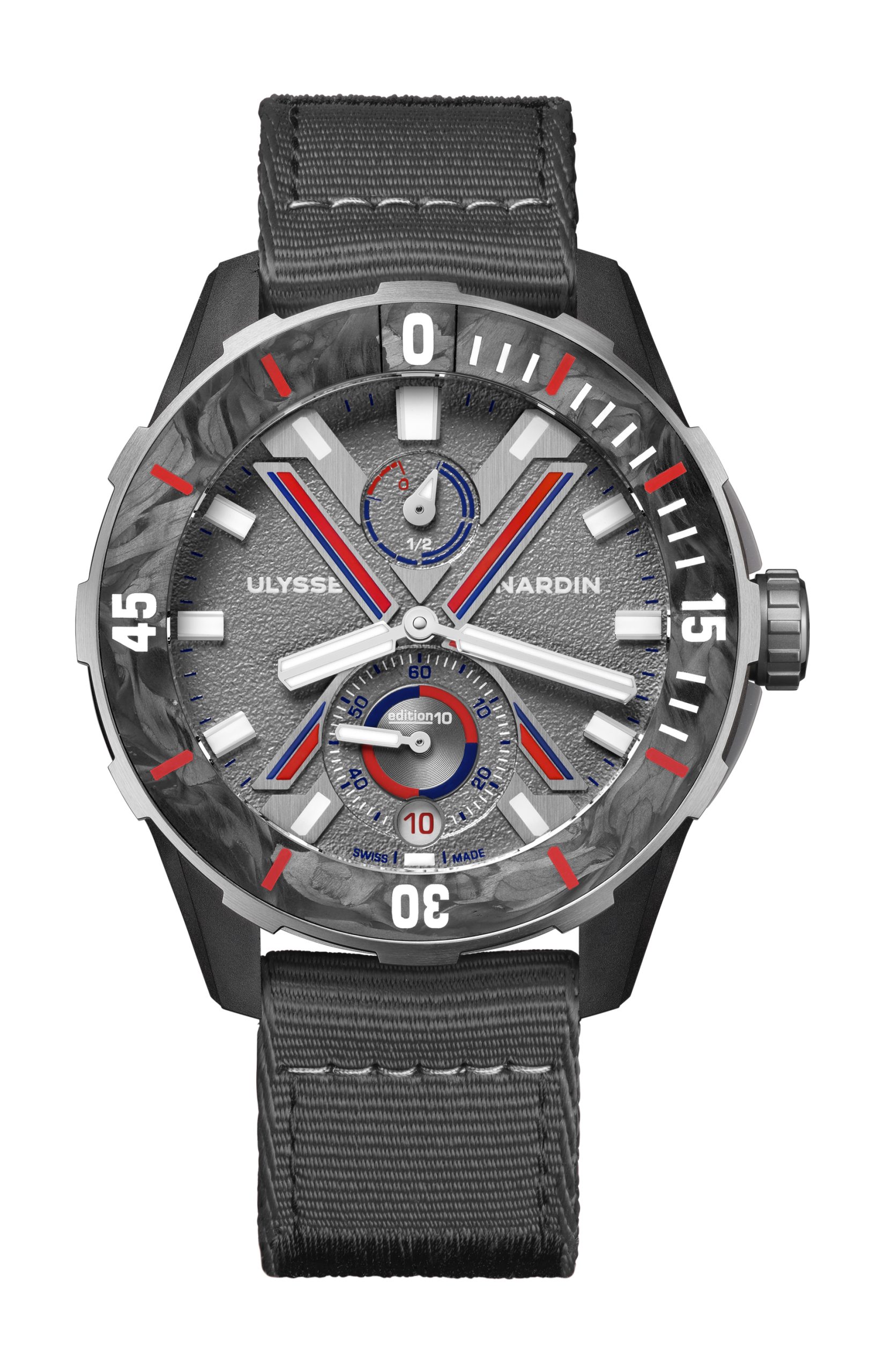 Ulysse Nardin Diver [Net Vendée Globe] luxury timepiece - detailed view