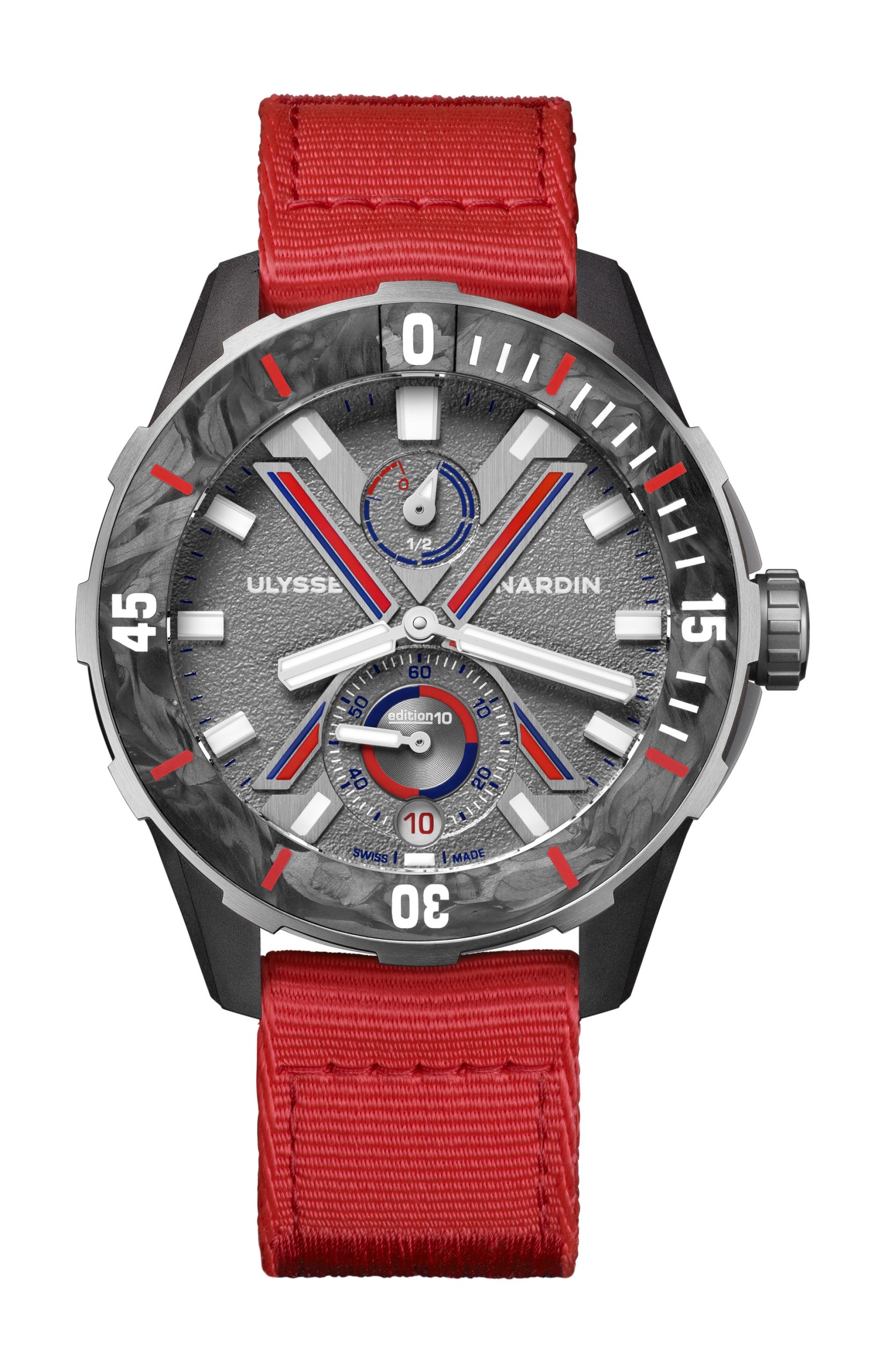 Ulysse Nardin Diver [Net Vendée Globe] luxury timepiece - detailed view