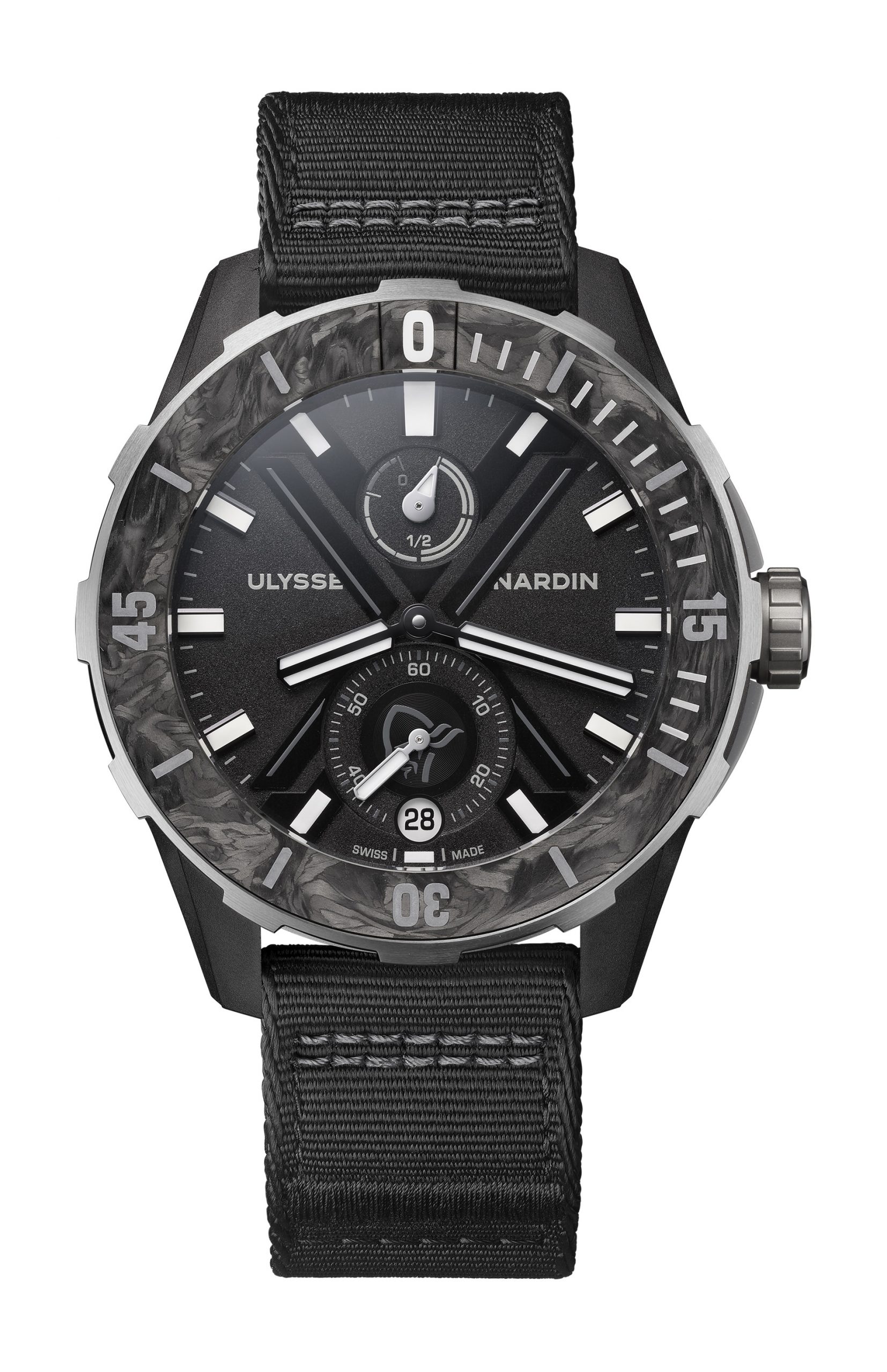 Ulysse Nardin Diver Norrøna Arctic Night luxury timepiece - detailed view