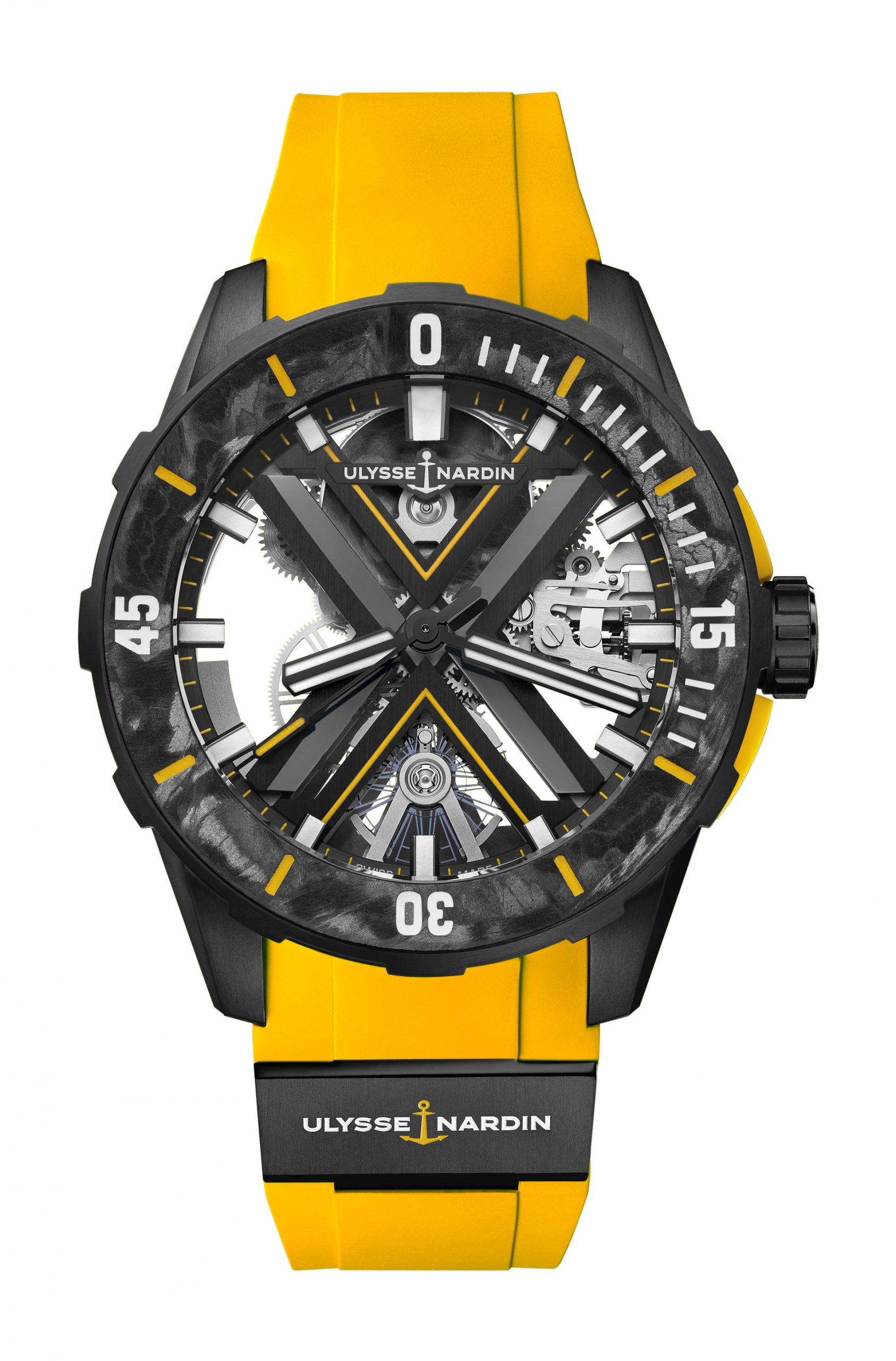 Ulysse Nardin Diver X Skeleton Black luxury timepiece - detailed view