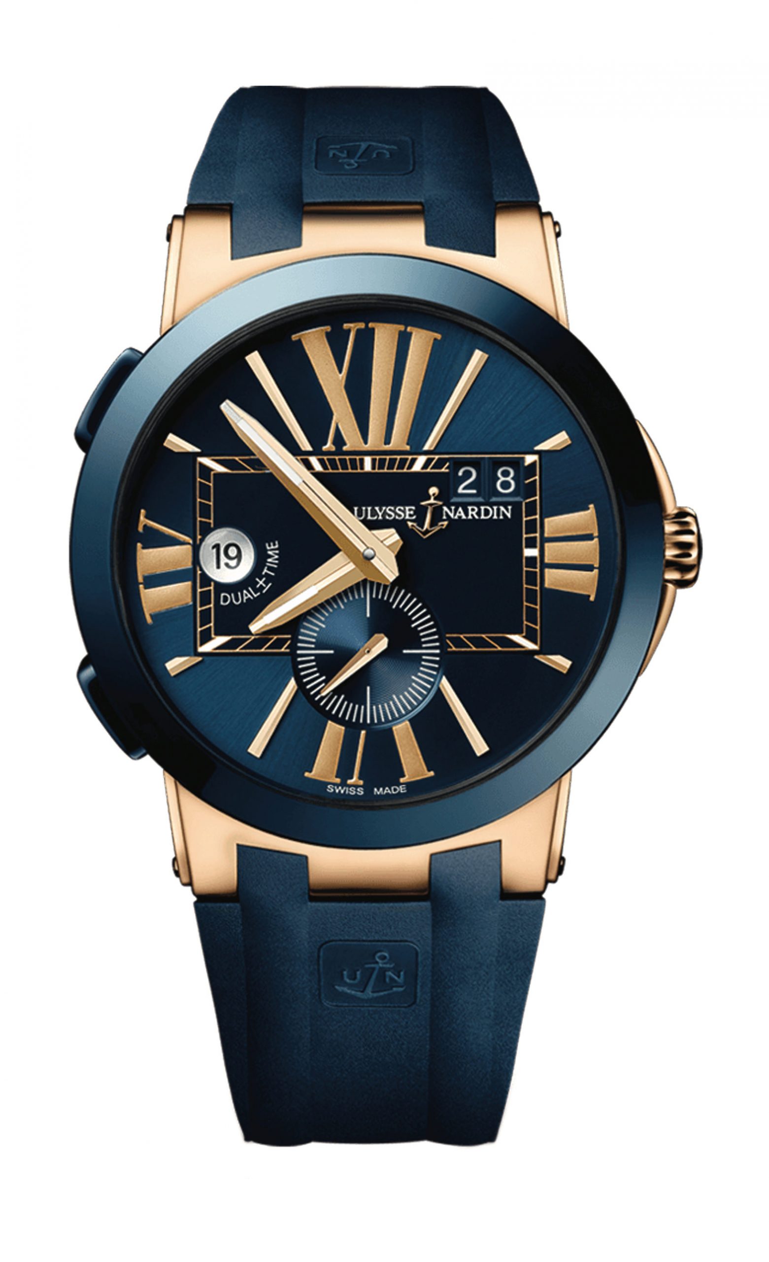 Ulysse Nardin Dual Time 43mm luxury timepiece - detailed view