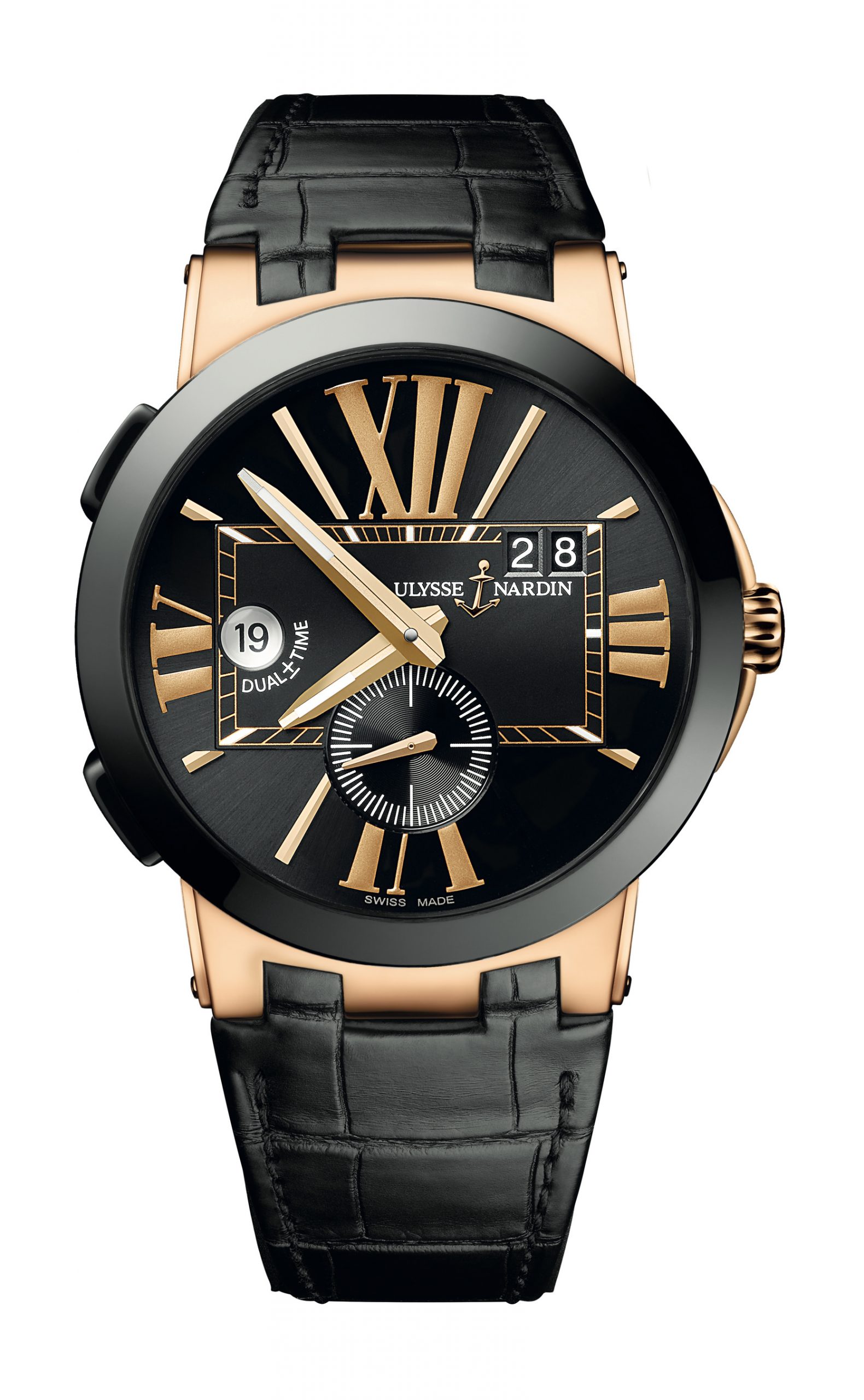 Ulysse Nardin Dual Time 43mm luxury timepiece - detailed view