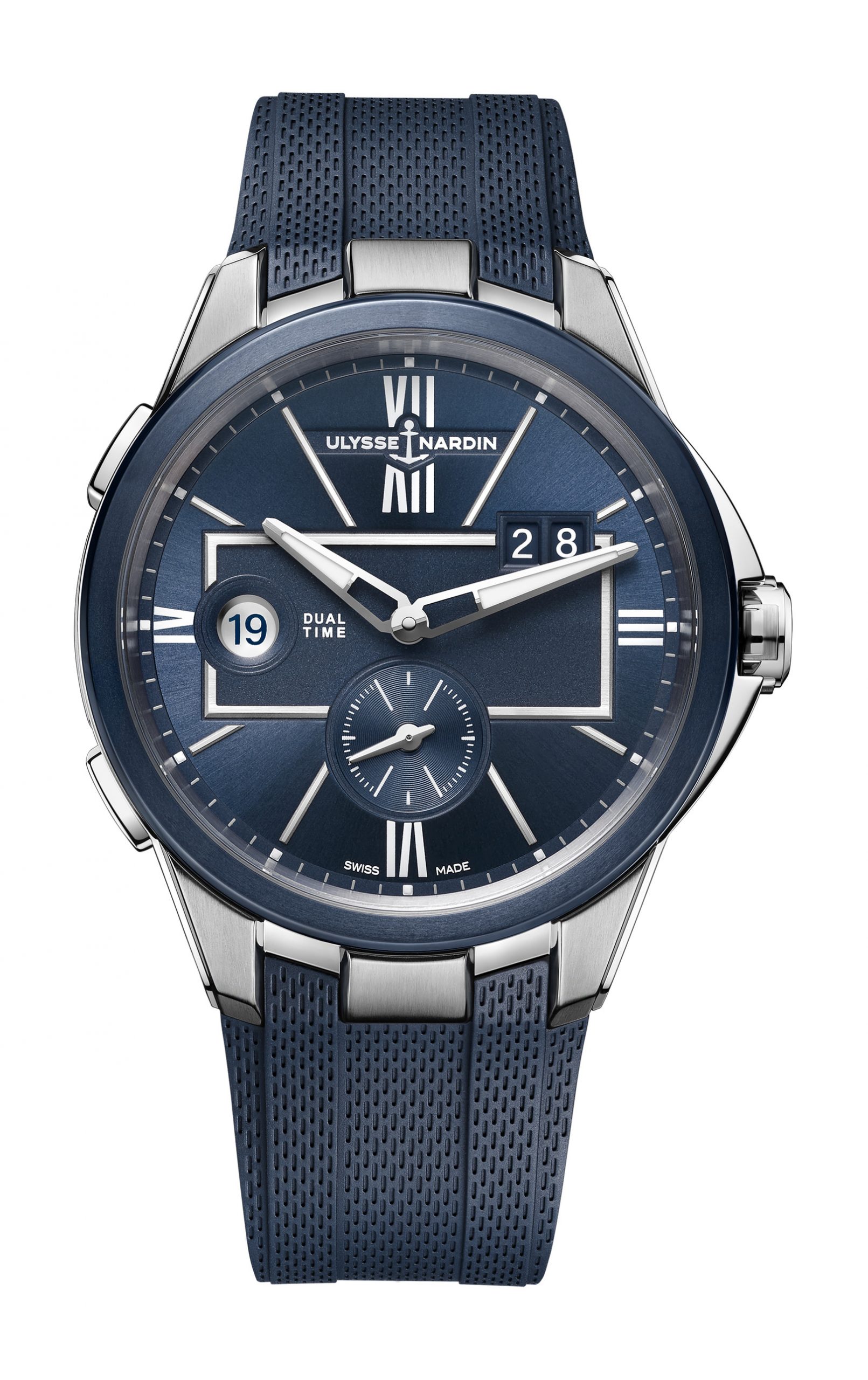 Ulysse Nardin Executive Dual Time Blue - View 2