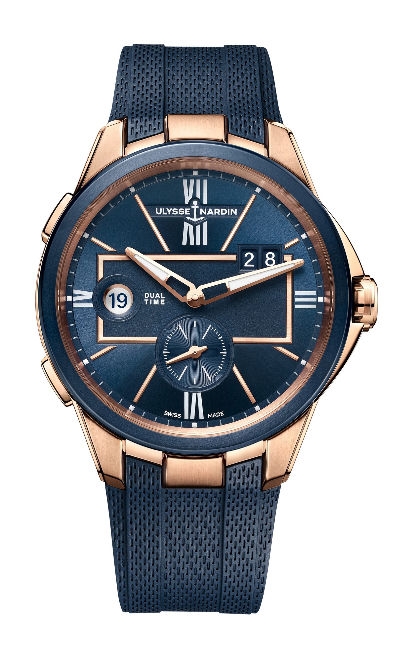 Ulysse Nardin Executive Dual Time Rose Gold - View 2