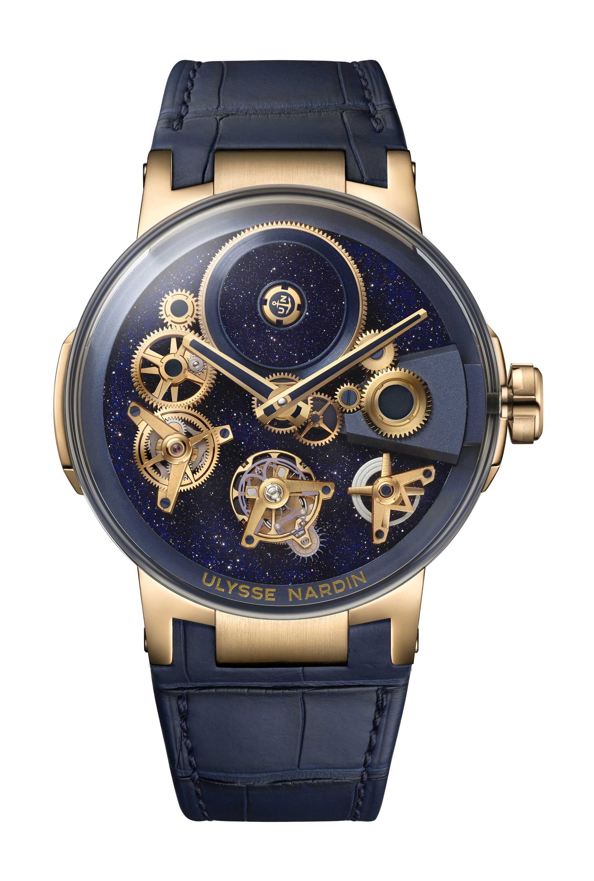 Ulysse Nardin Executive Free Wheel luxury timepiece - detailed view