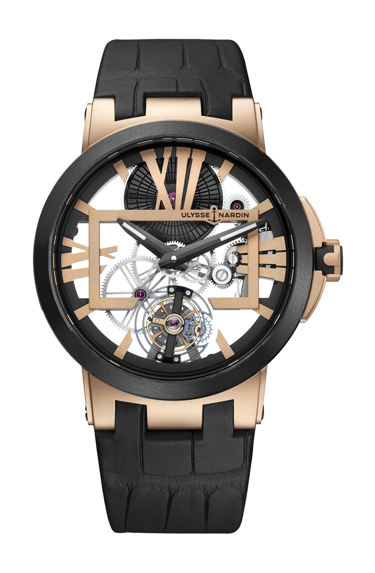Ulysse Nardin Executive Skeleton Tourbillon luxury timepiece - detailed view