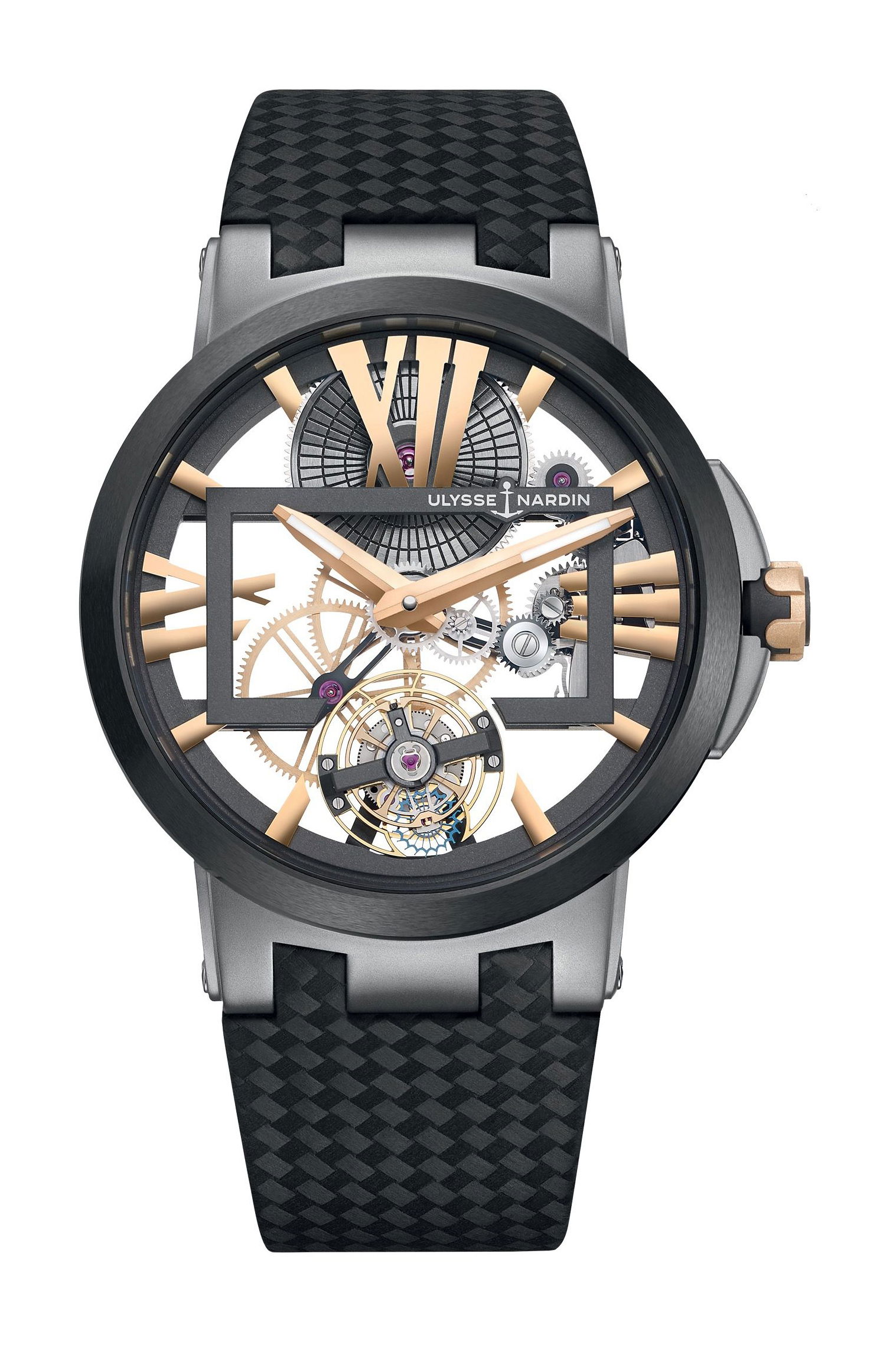 Ulysse Nardin Executive Skeleton Tourbillon luxury timepiece - detailed view