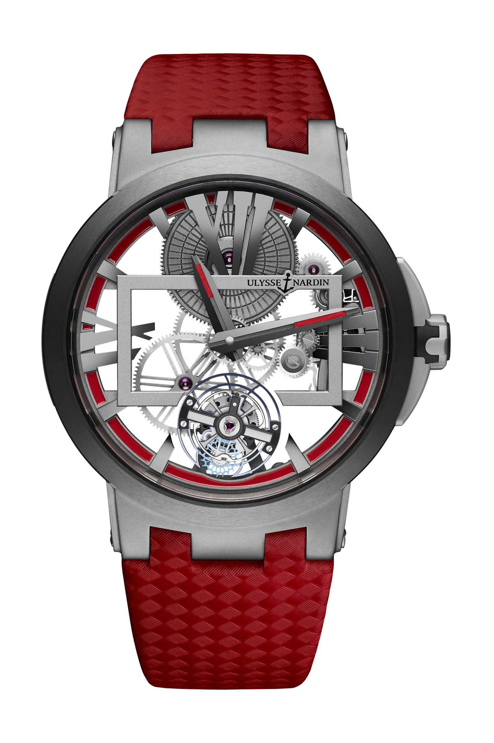 Ulysse Nardin Executive Skeleton Tourbillon luxury timepiece - detailed view