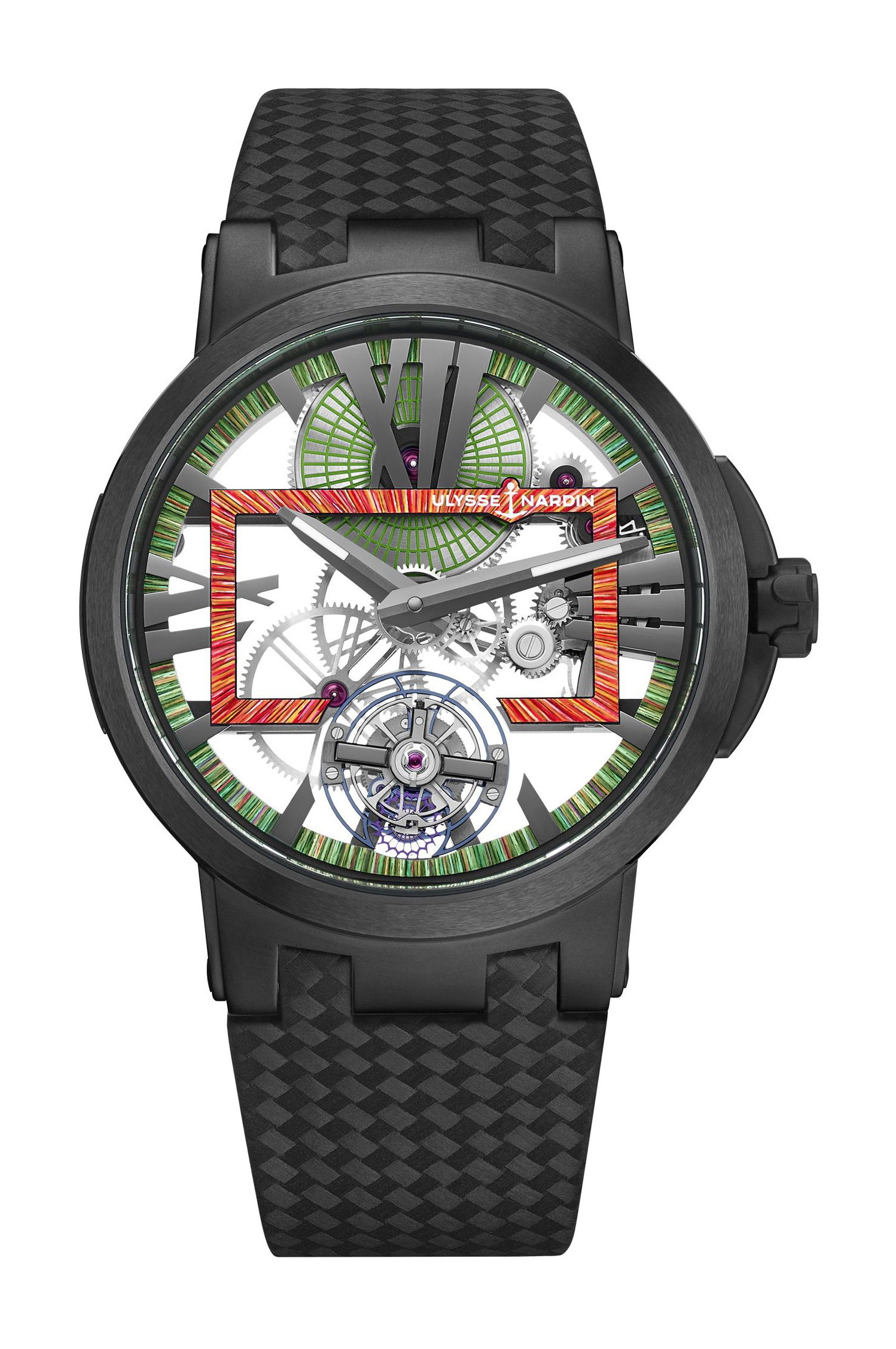 Ulysse Nardin Executive Skeleton Tourbillon luxury timepiece - detailed view