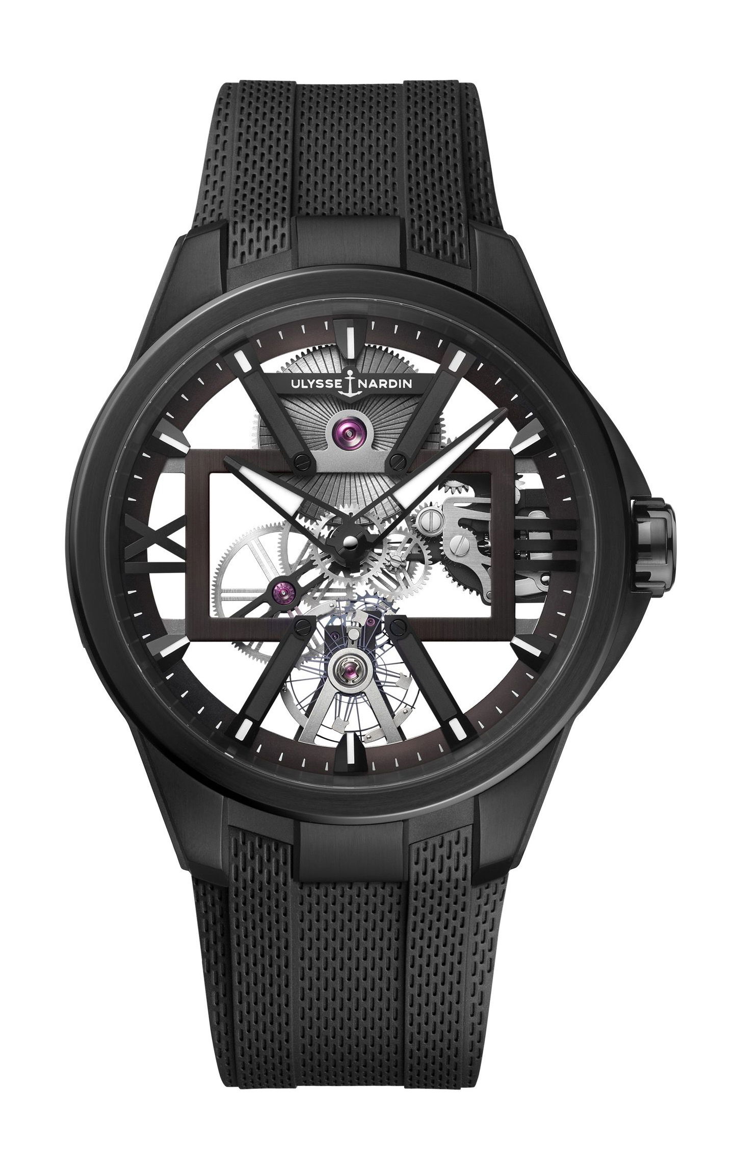 Ulysse Nardin Executive Skeleton X luxury timepiece - detailed view