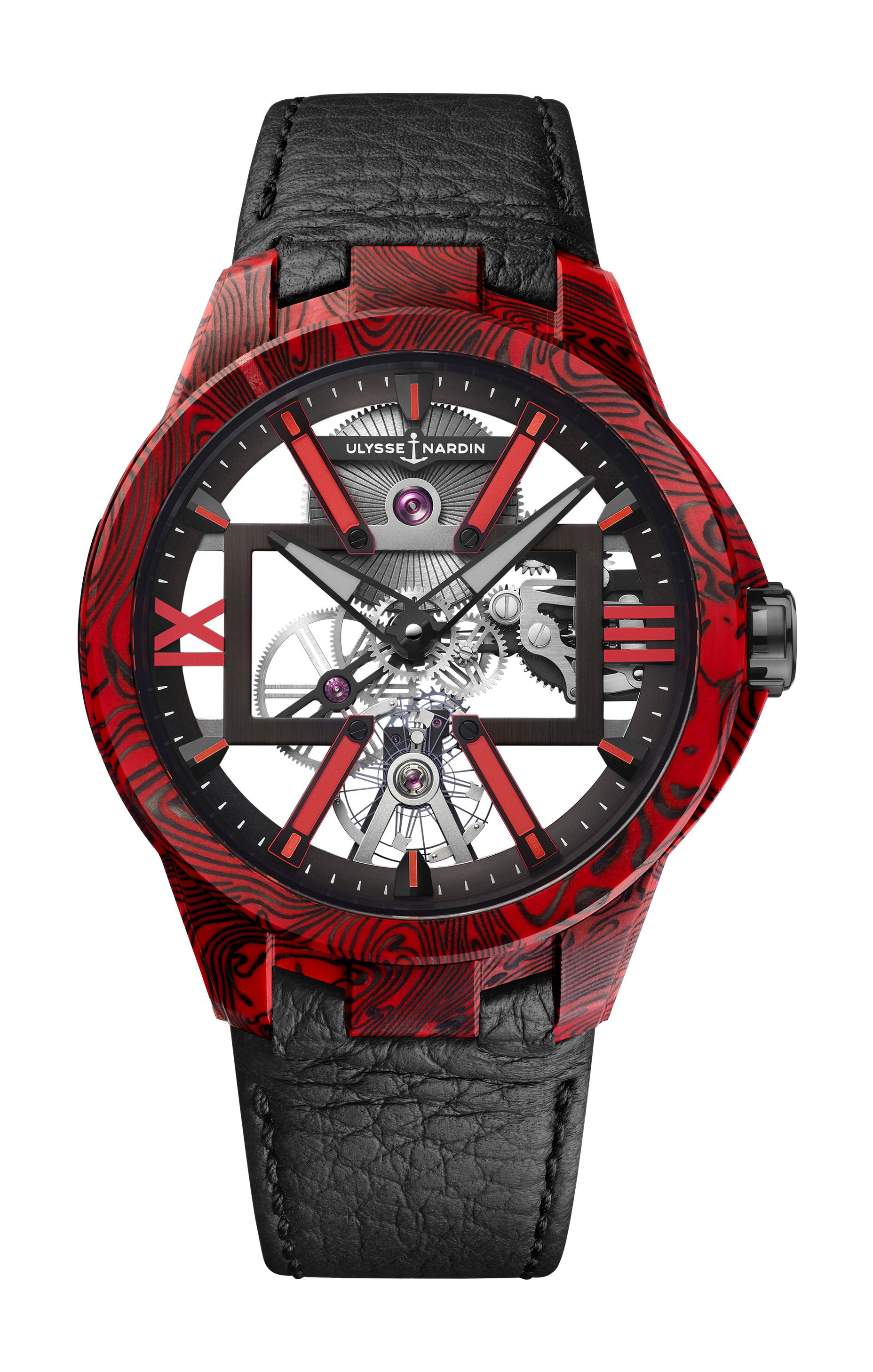 Ulysse Nardin Executive Skeleton X luxury timepiece - detailed view