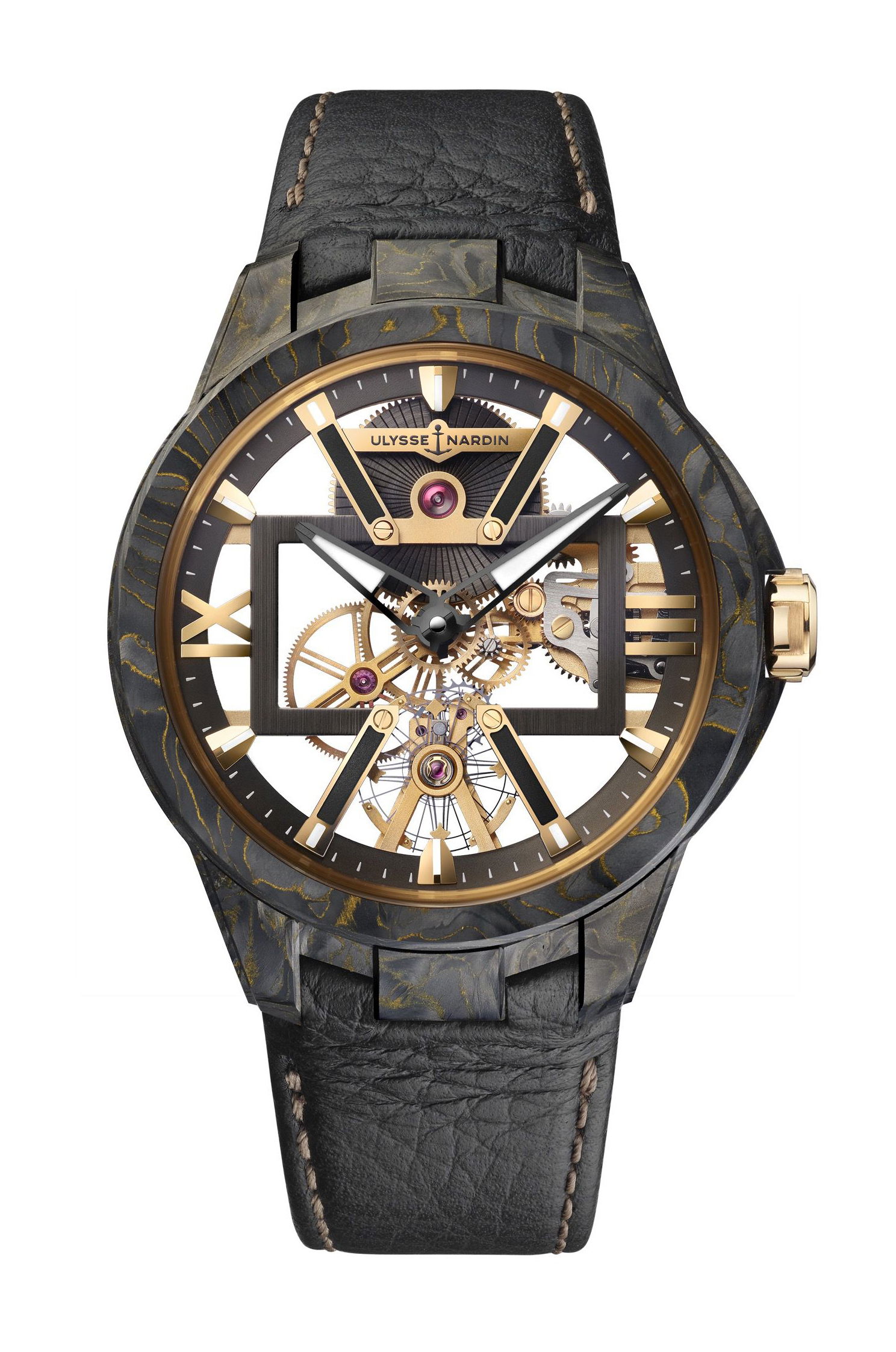 Ulysse Nardin Executive Skeleton X luxury timepiece - detailed view