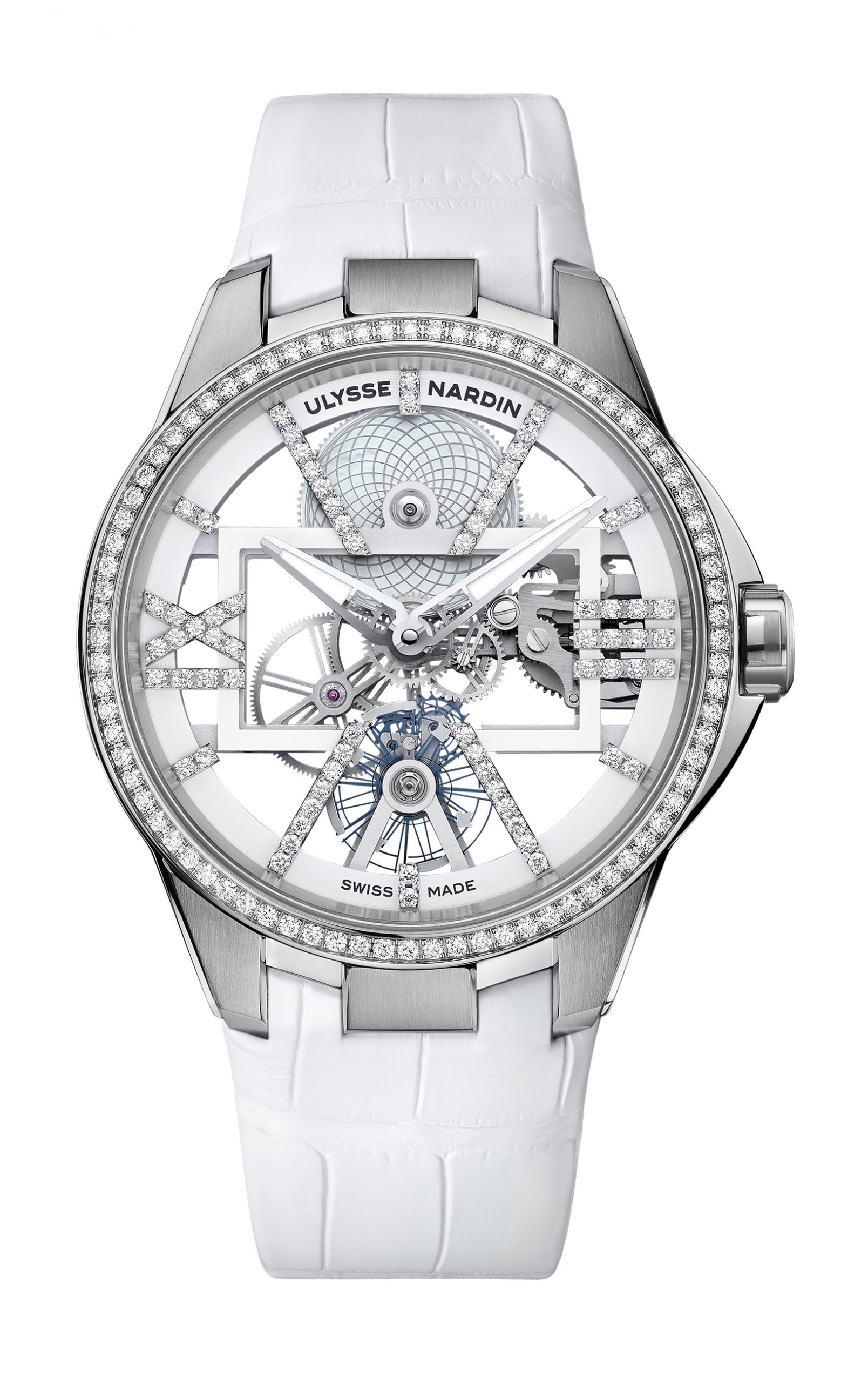 Ulysse Nardin Executive Skeleton X Sparkling luxury timepiece - detailed view