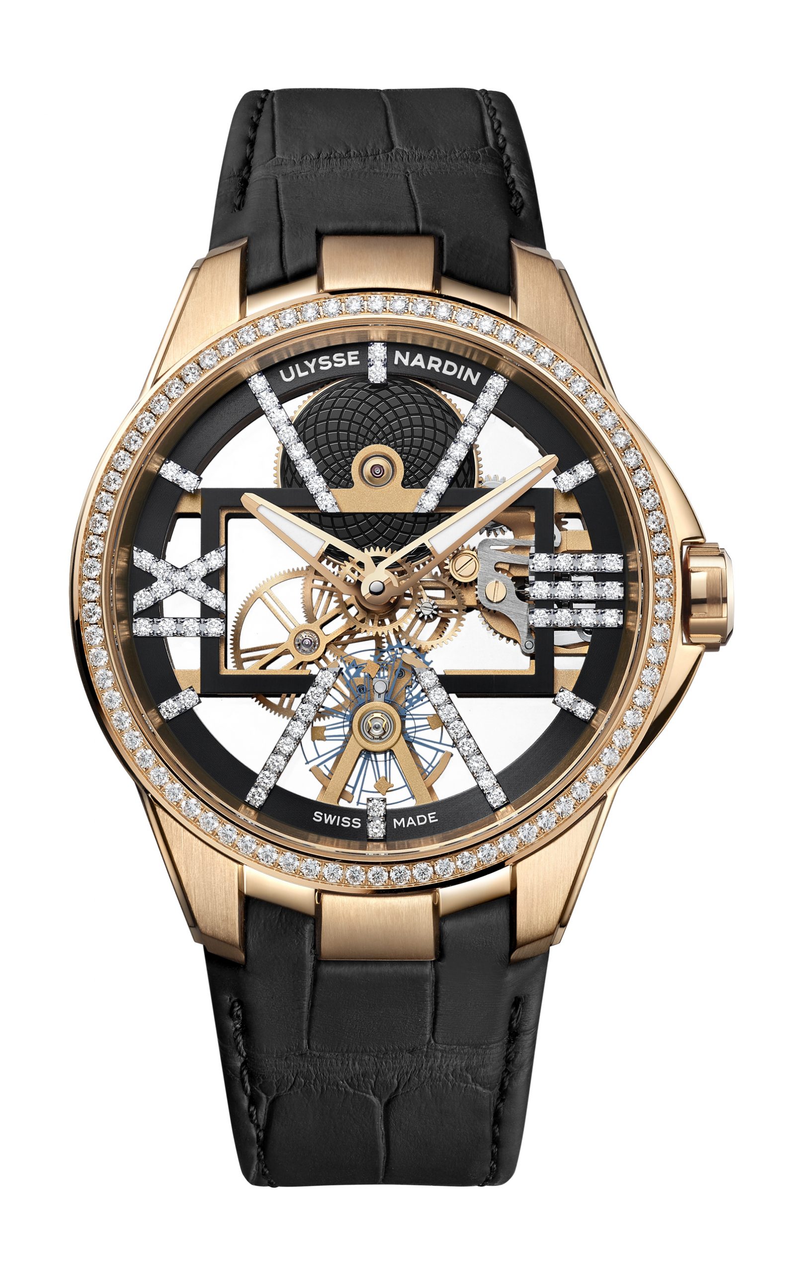 Ulysse Nardin Executive Skeleton X Sparkling luxury timepiece - detailed view