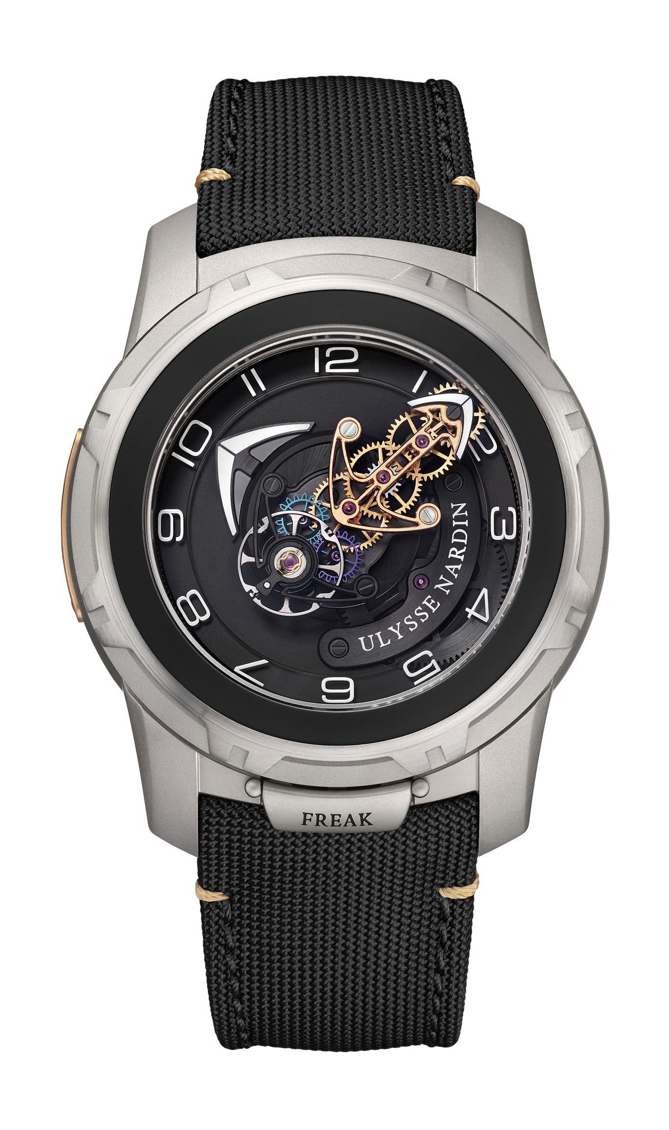 Ulysse Nardin Freak Out luxury timepiece - detailed view