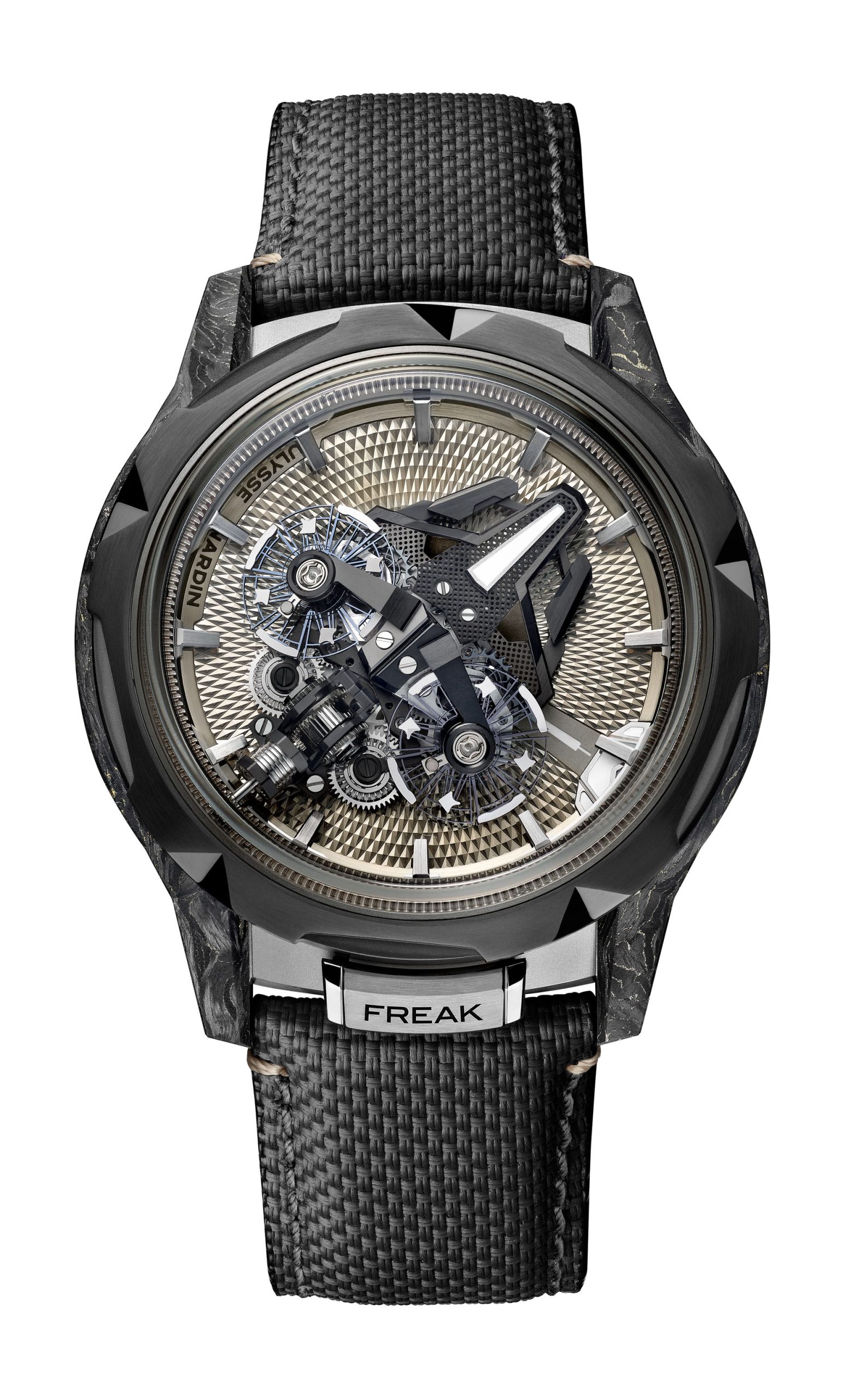 Ulysse Nardin Freak [S NOMAD] luxury timepiece - detailed view