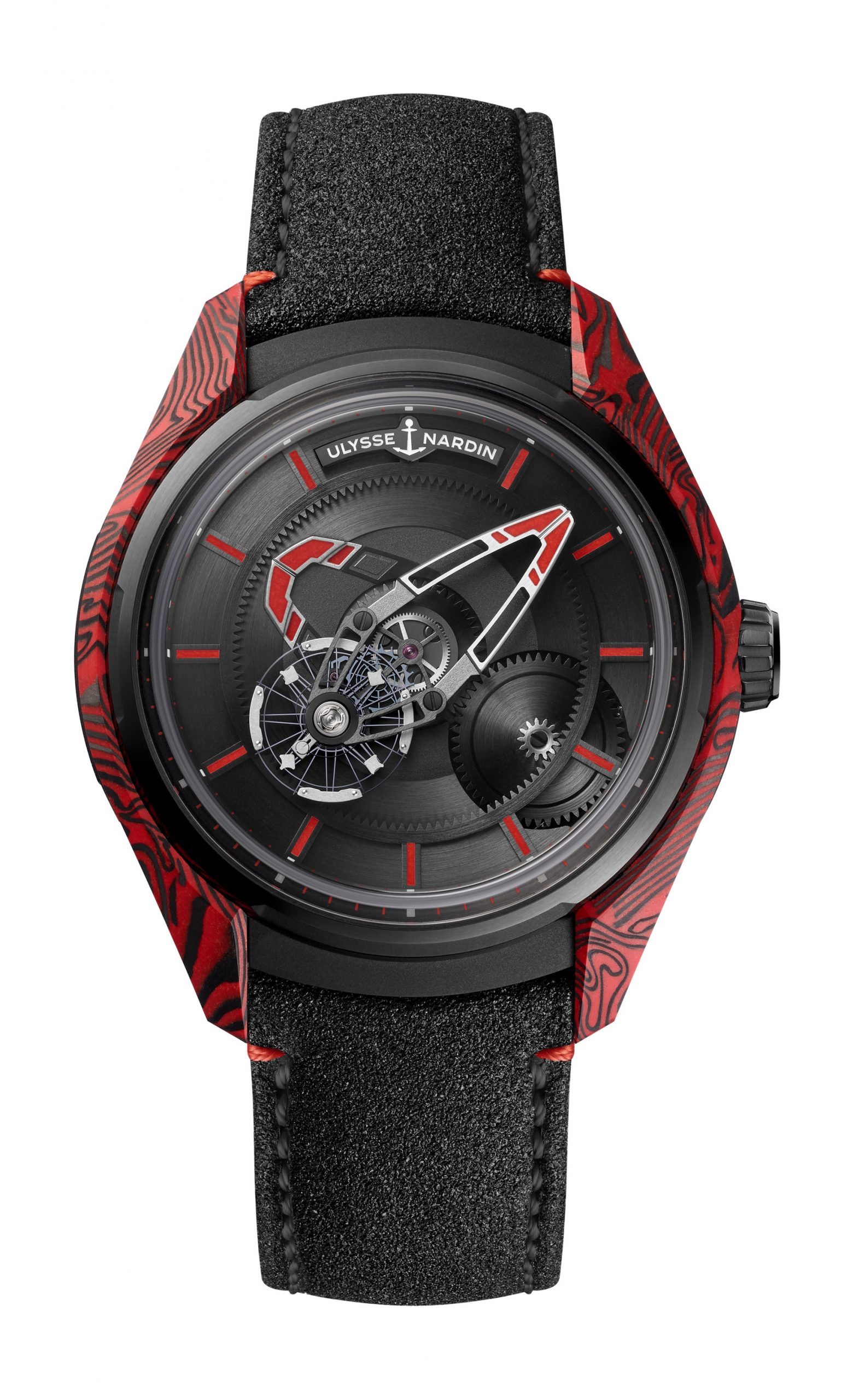 Ulysse Nardin Freak X Magma luxury timepiece - detailed view