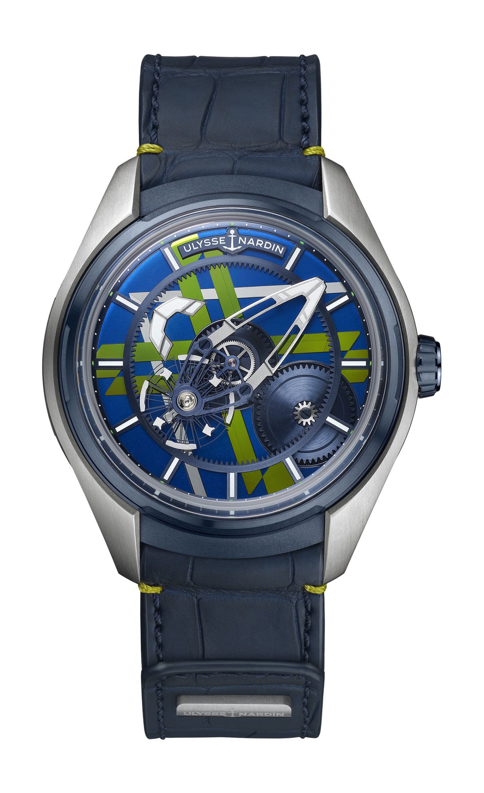 Ulysse Nardin Freak X Marquetry luxury timepiece - detailed view