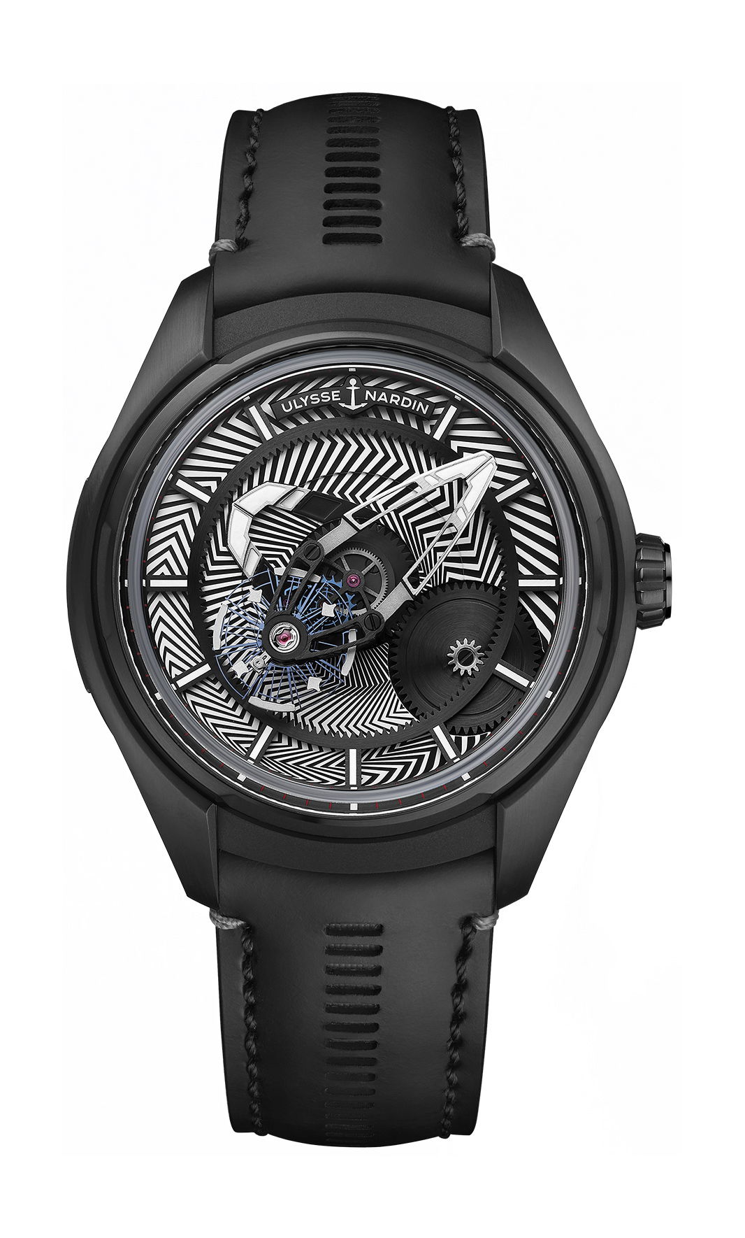 Ulysse Nardin Freak X Razzle Dazzle luxury timepiece - detailed view