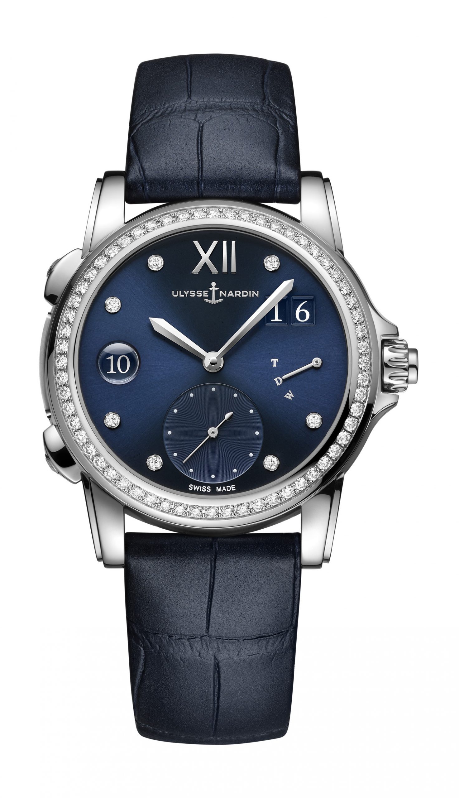 Ulysse Nardin Lady Dual Time 37.5mm luxury timepiece - detailed view