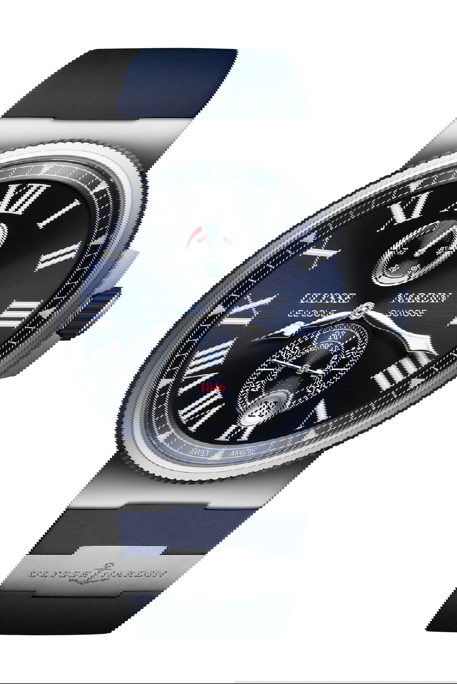 Ulysse Nardin Marine Chronometer luxury timepiece - detailed view