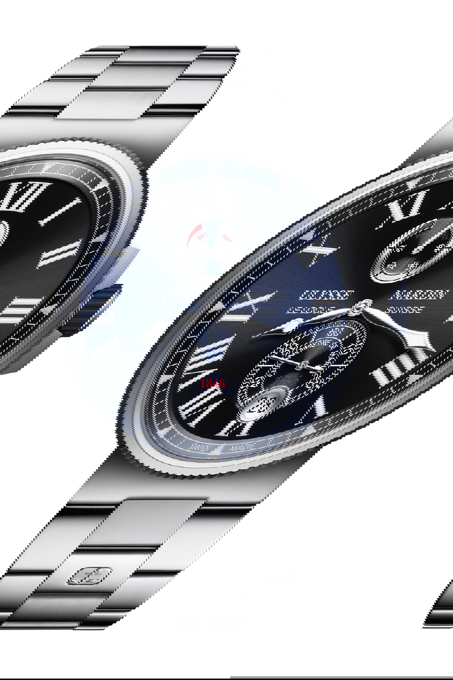 Ulysse Nardin Marine Chronometer luxury timepiece - detailed view