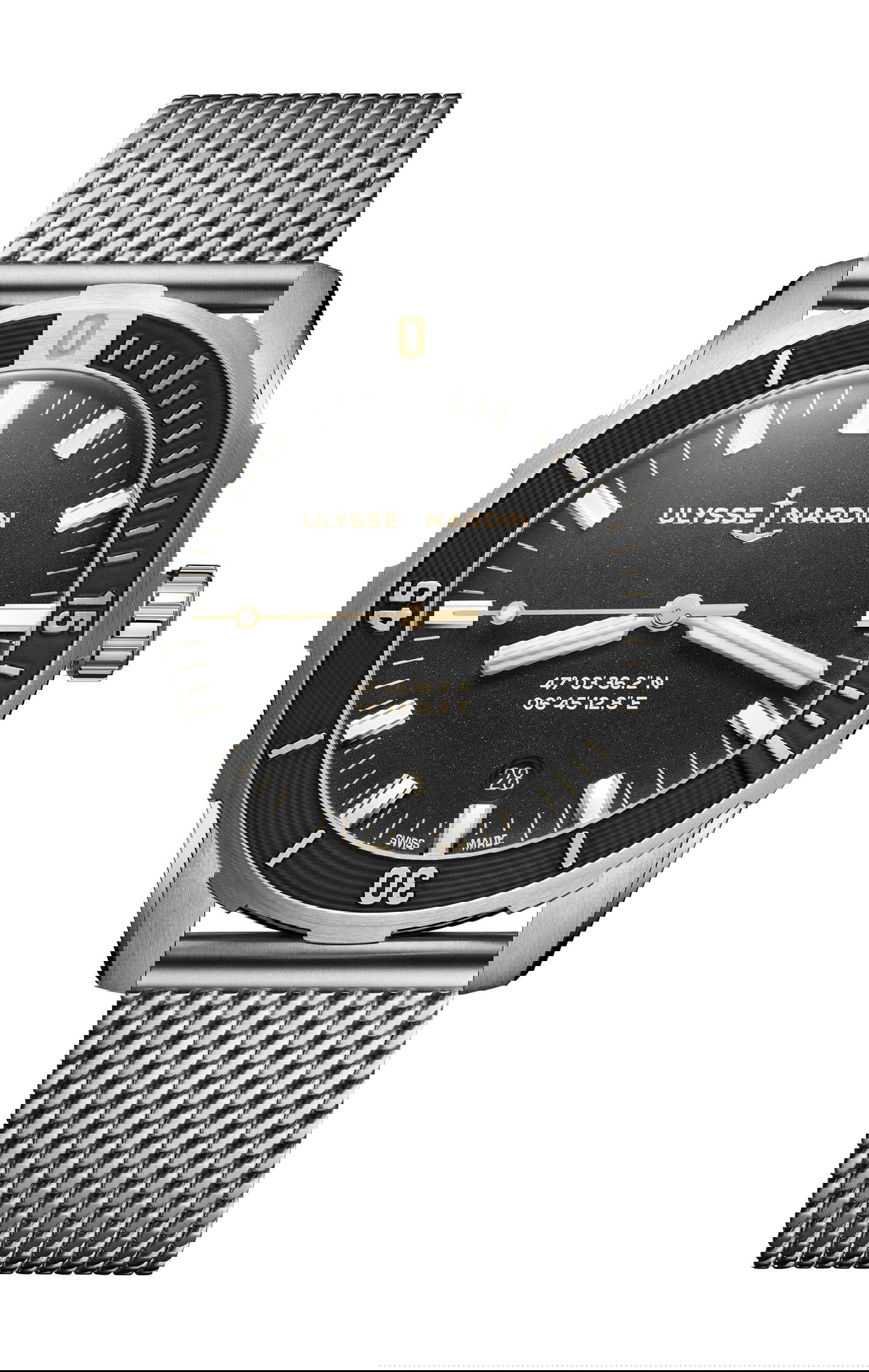 Ulysse Nardin Marine Diver luxury timepiece - detailed view